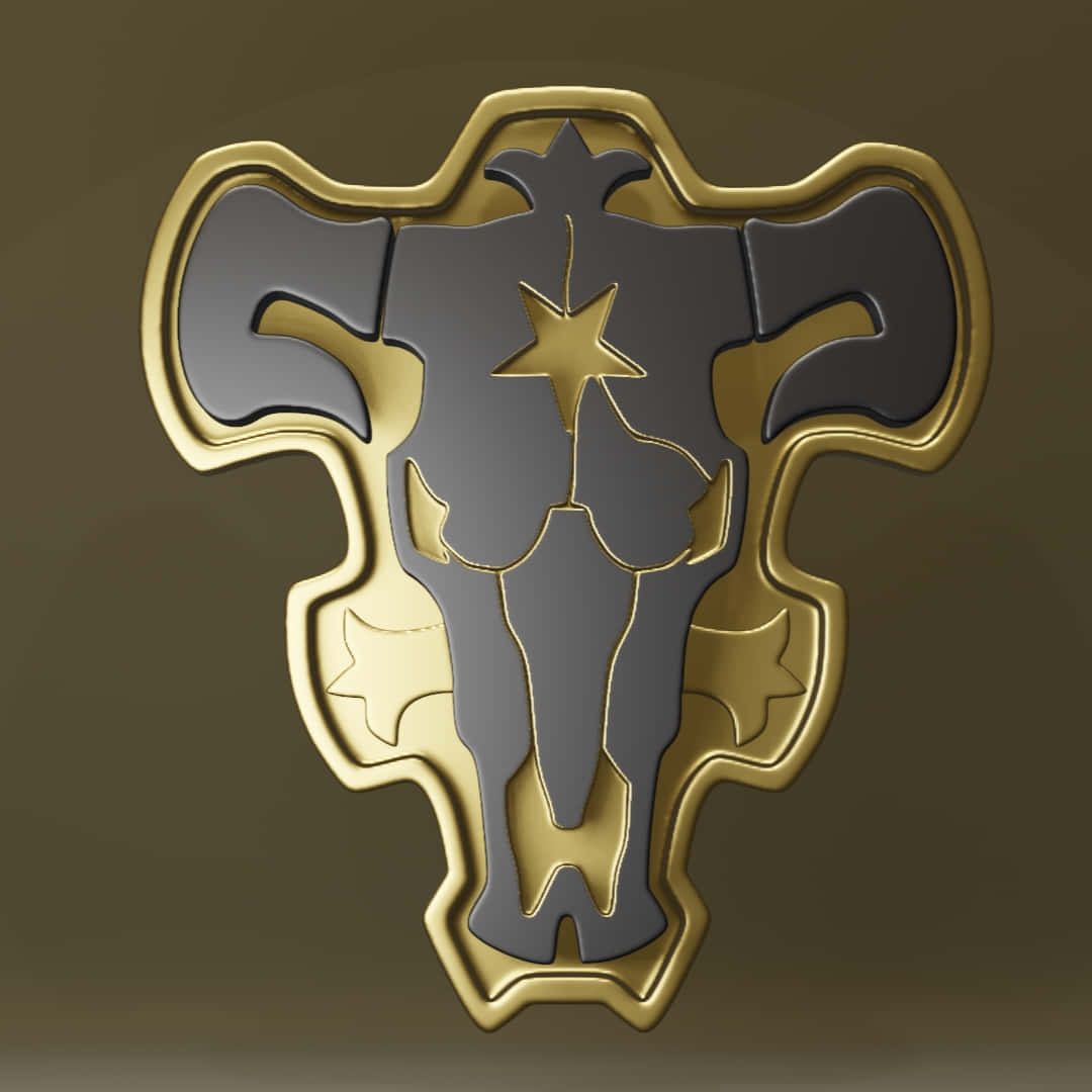 Black Bull Emblem Black Clover Background