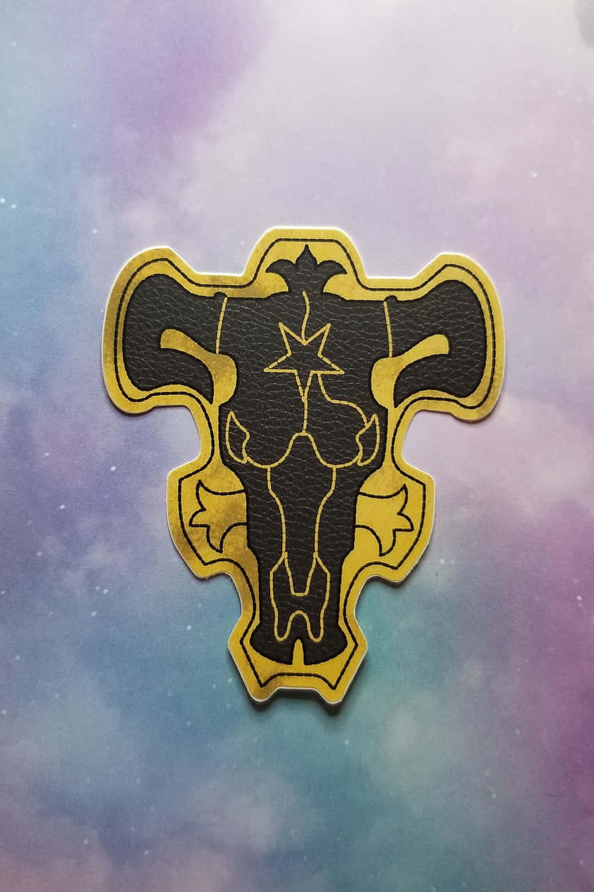 Black Bull Emblem Black Clover Background
