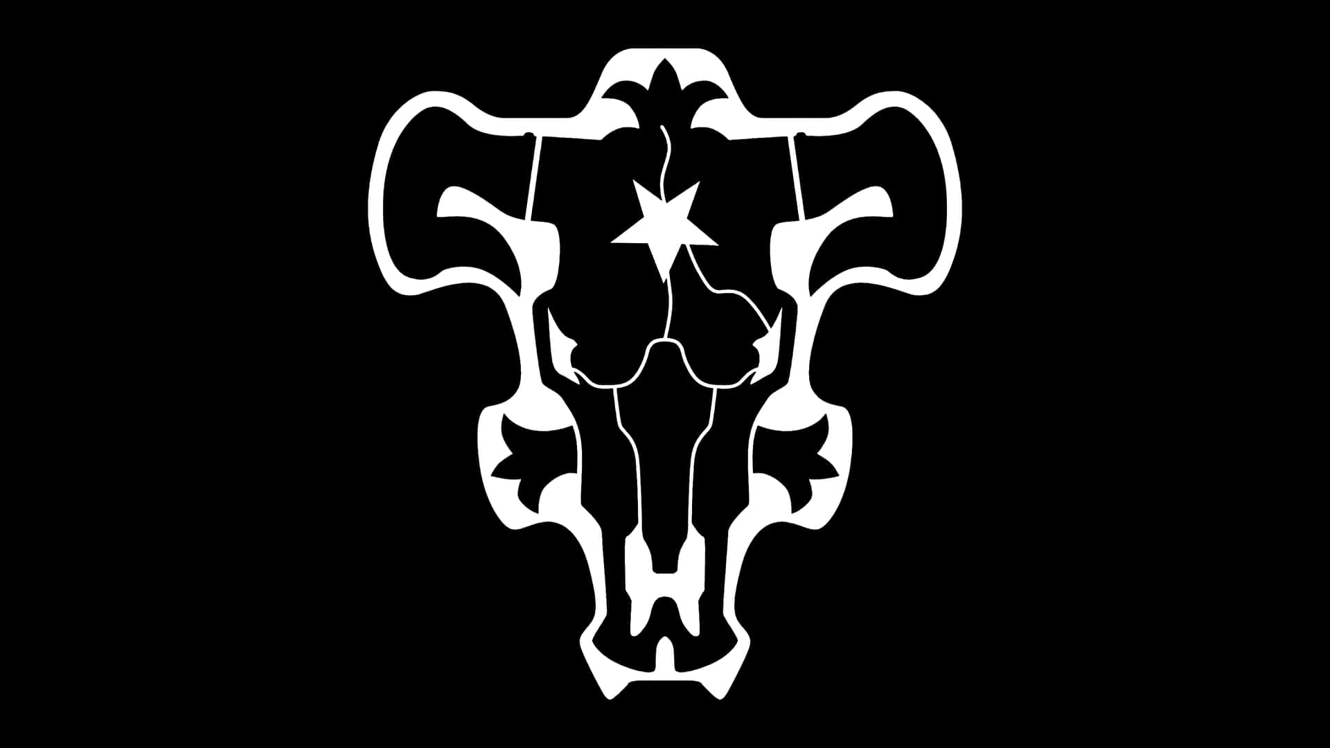 Black Bull Emblem Black Clover Background