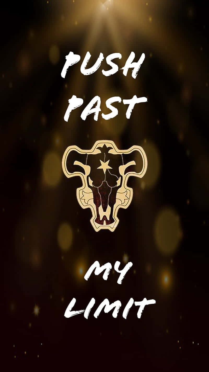 Black Bull Inspiration Poster Background