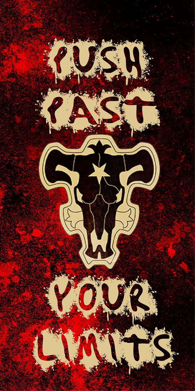 Black Bull Inspiration Poster Background