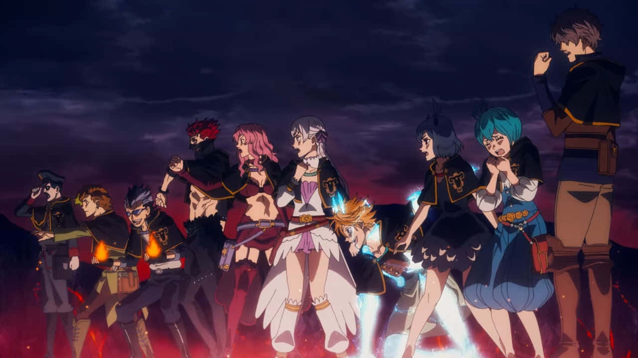 Black Bull Members Black Clover Anime Background
