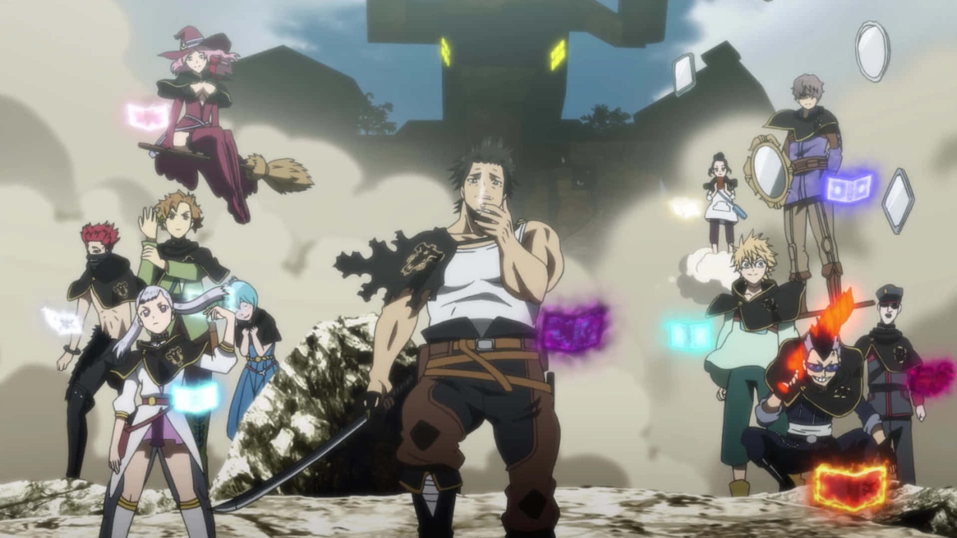 Black Bull Members Black Clover Background