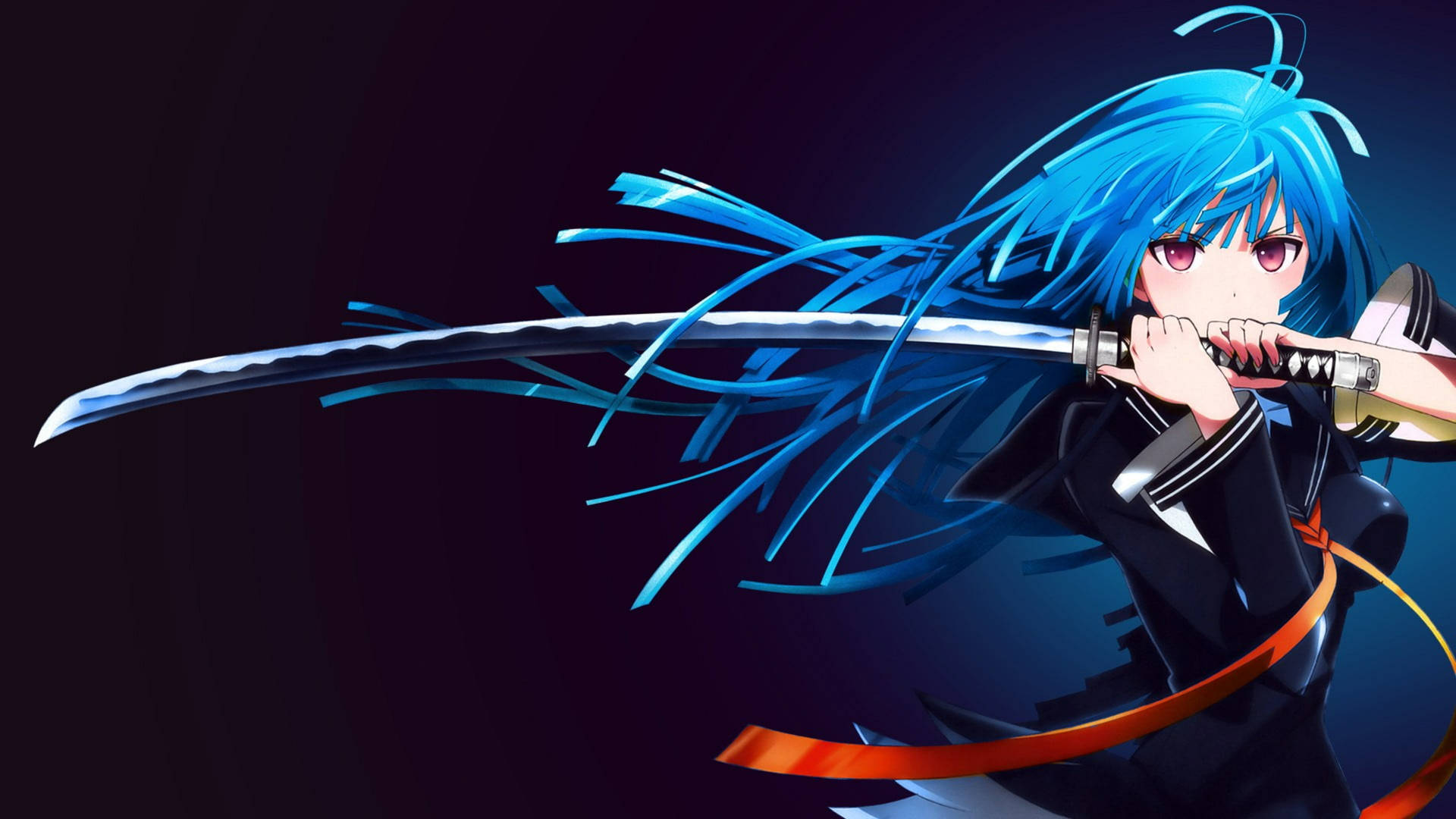 Black Bullet Kisara Blue Hair