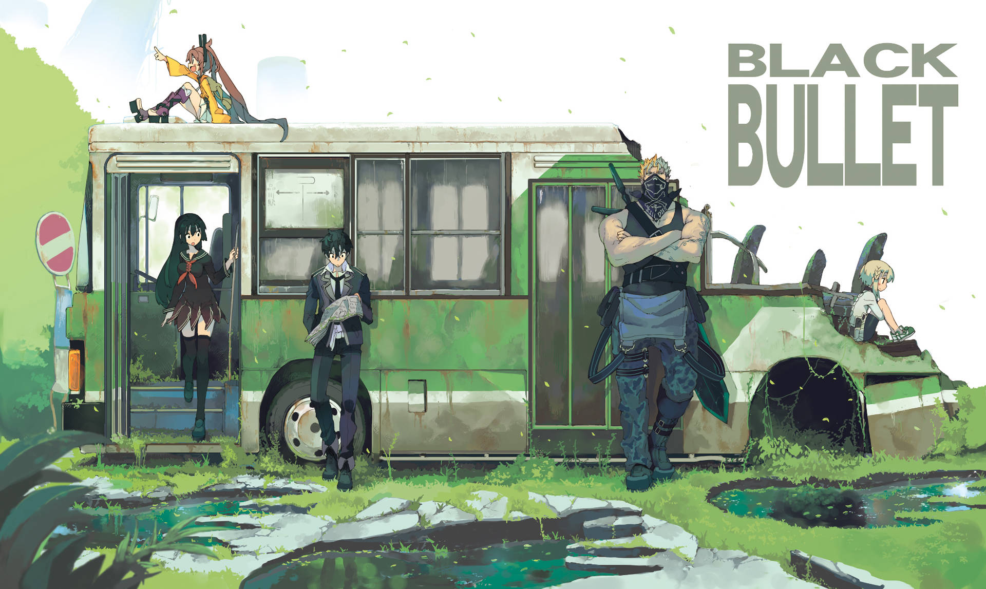 Black Bullet Manga Cover Background