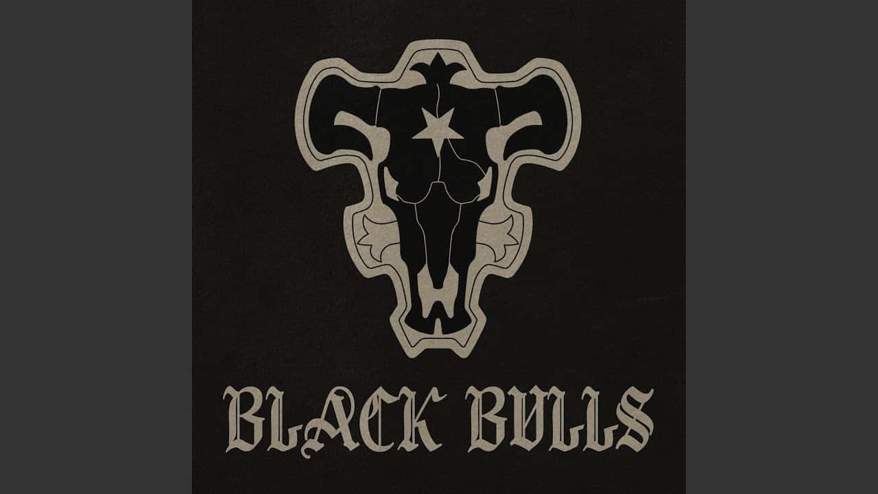 Black Bulls Emblem Black Clover Background