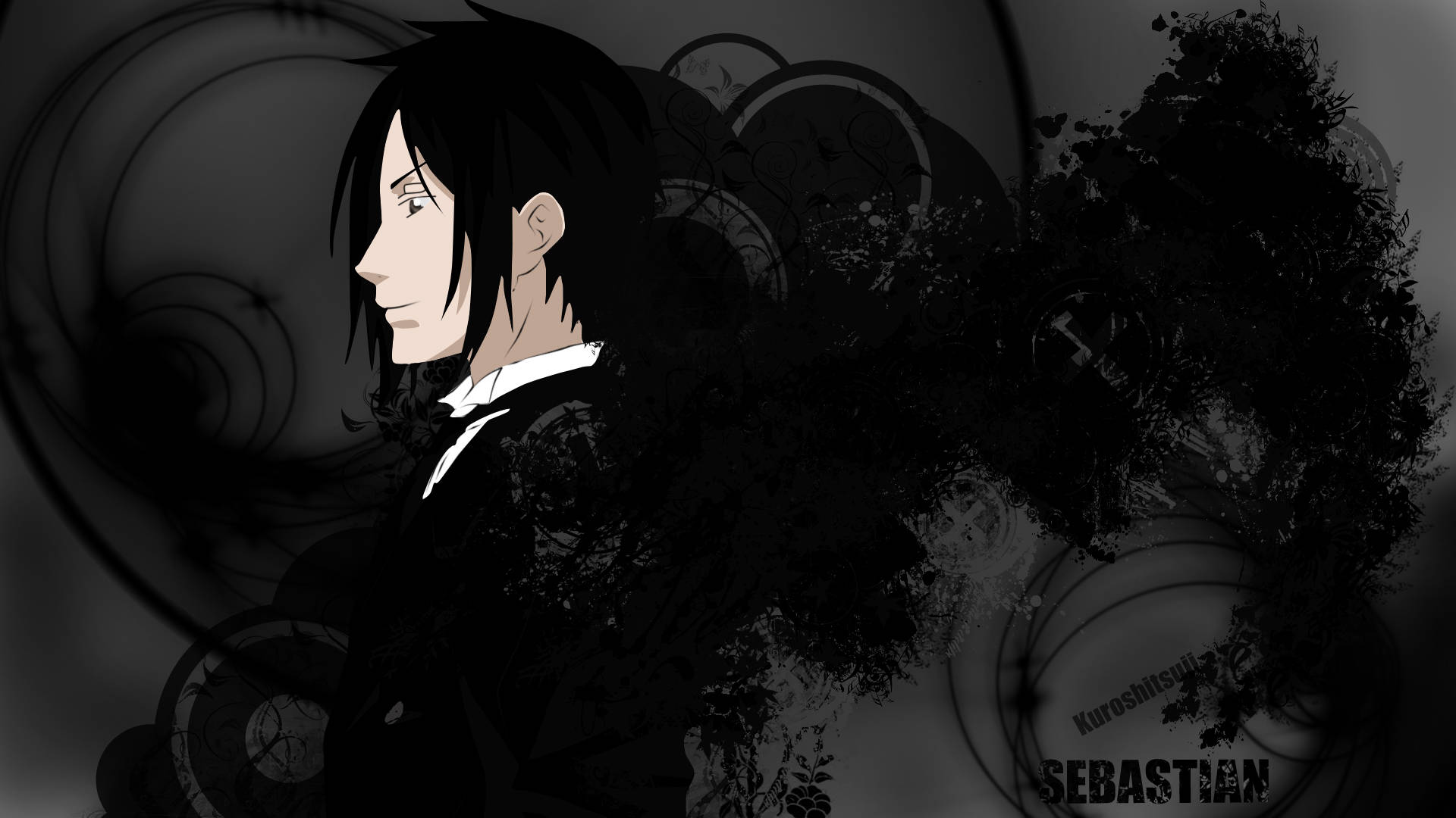 Black Butler Dark Sebastian Background