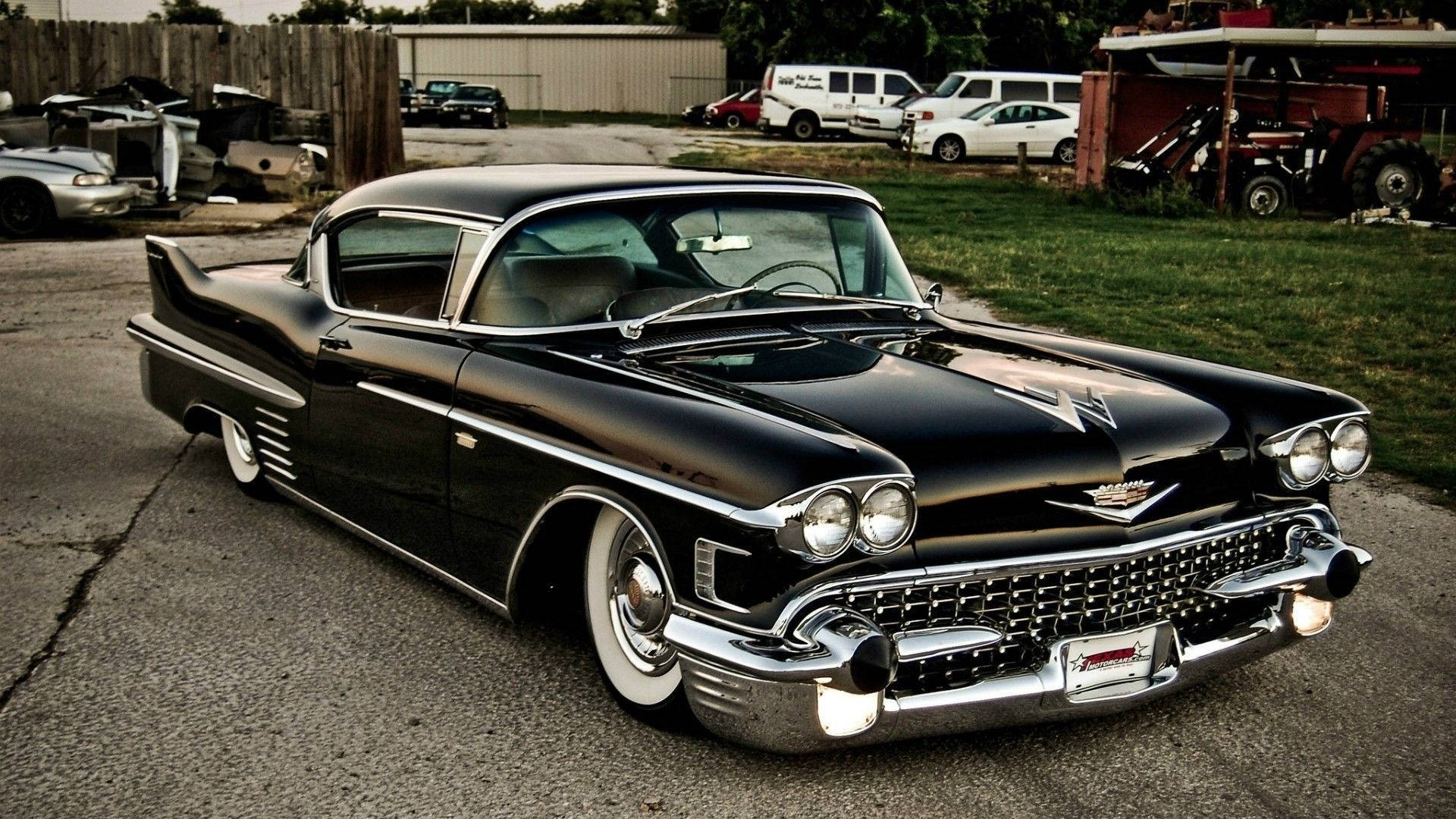 Black Cadillac El Dorado Background
