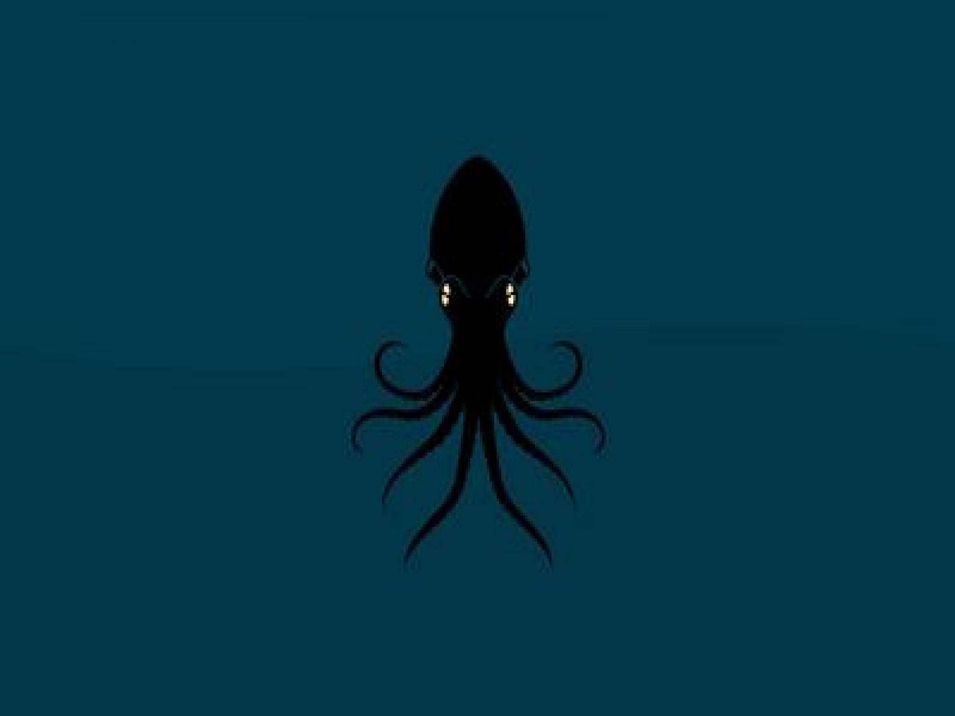 Black Calamari Vector Art Background