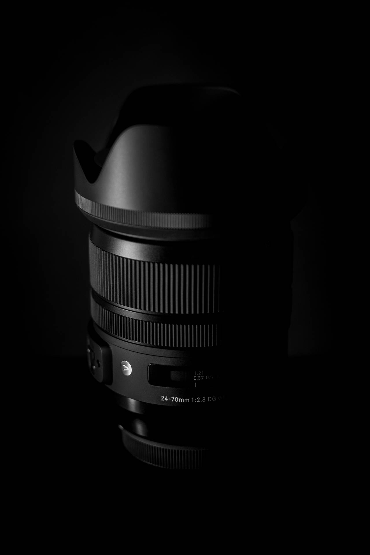 Black Camera Lens Photography Background