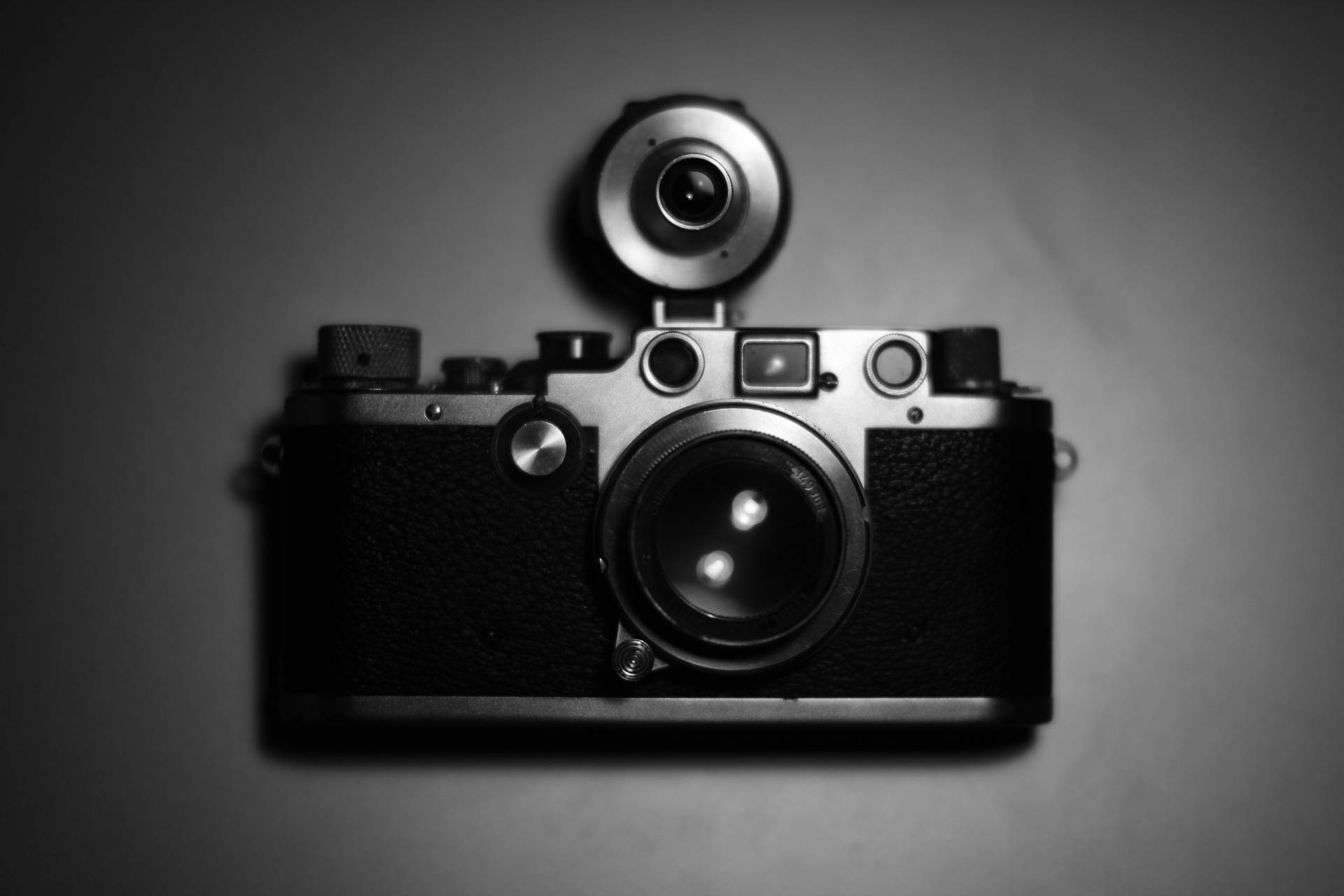 Black Camera With Webcam Background