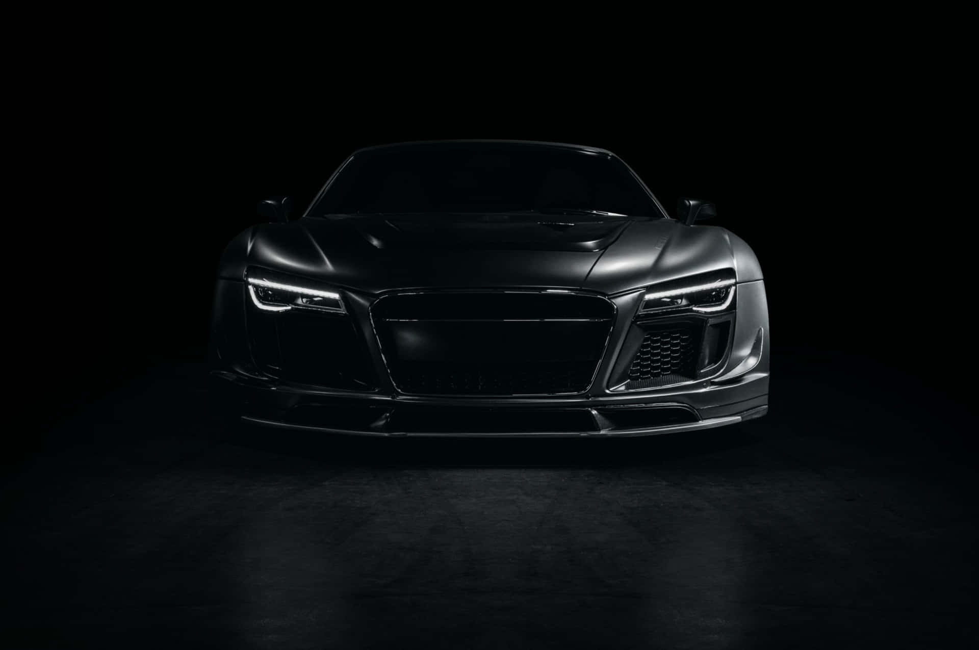 Black Car 4k Audi R8 White Background