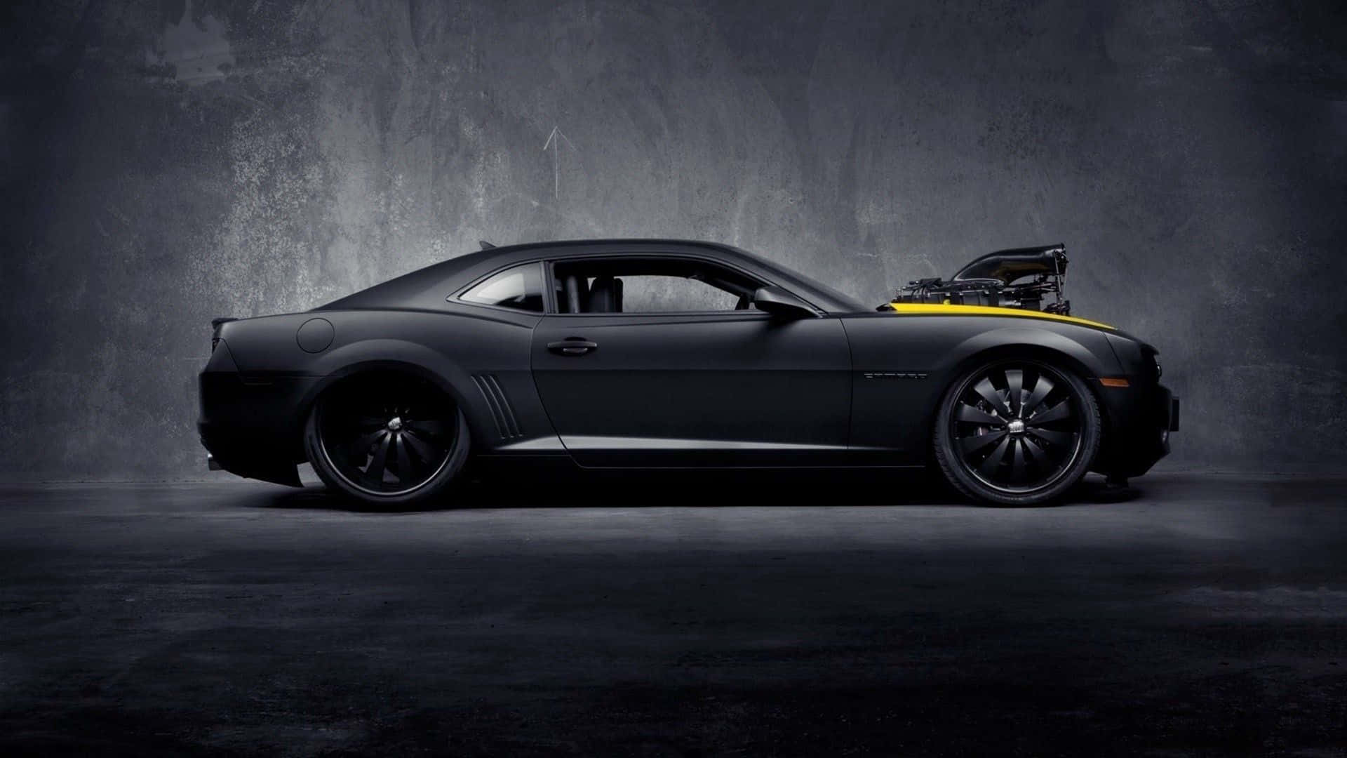 Black Car 4k Chevrolet Camaro Background