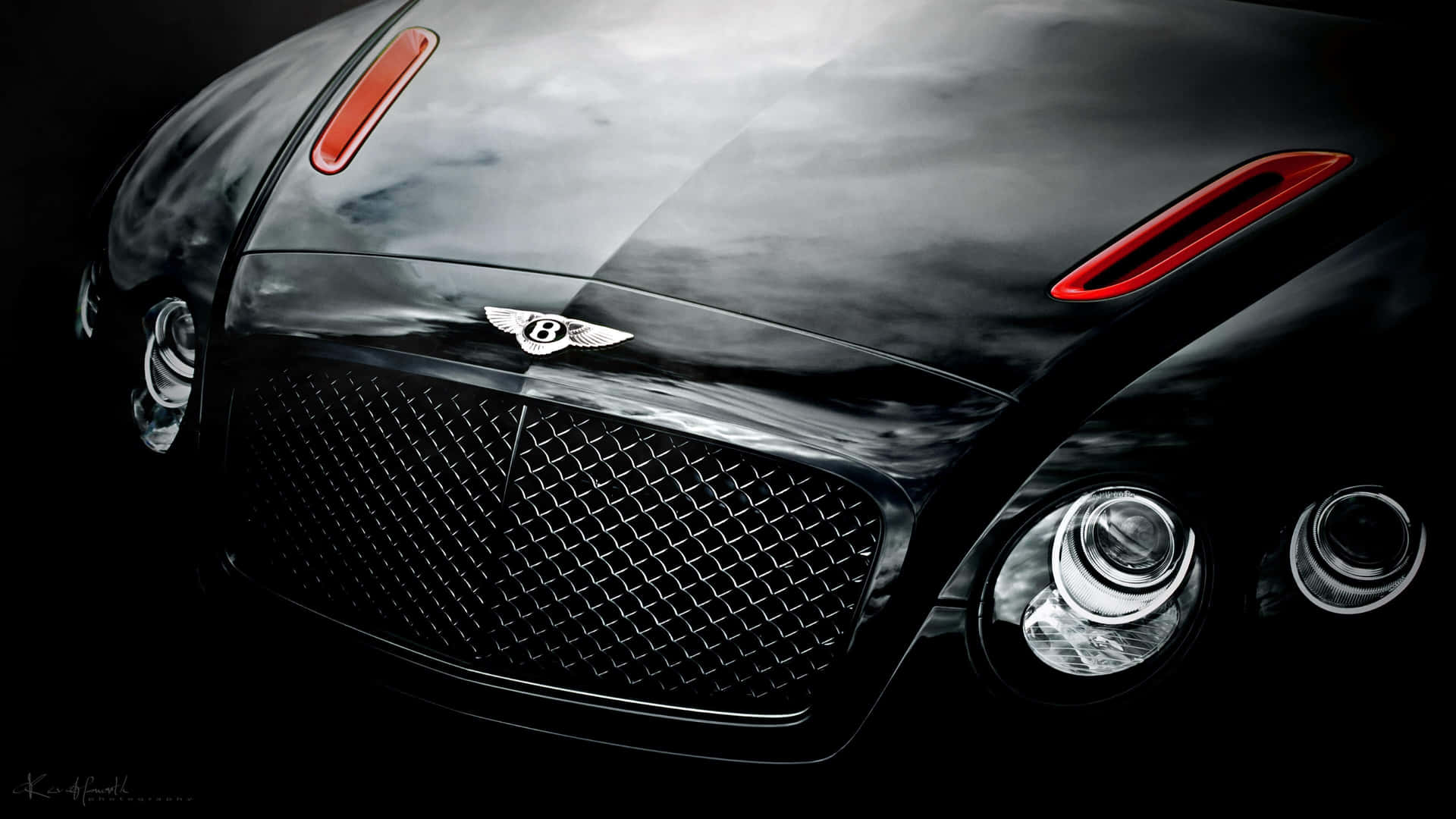 Black Car 4k Close Up Bentley Background