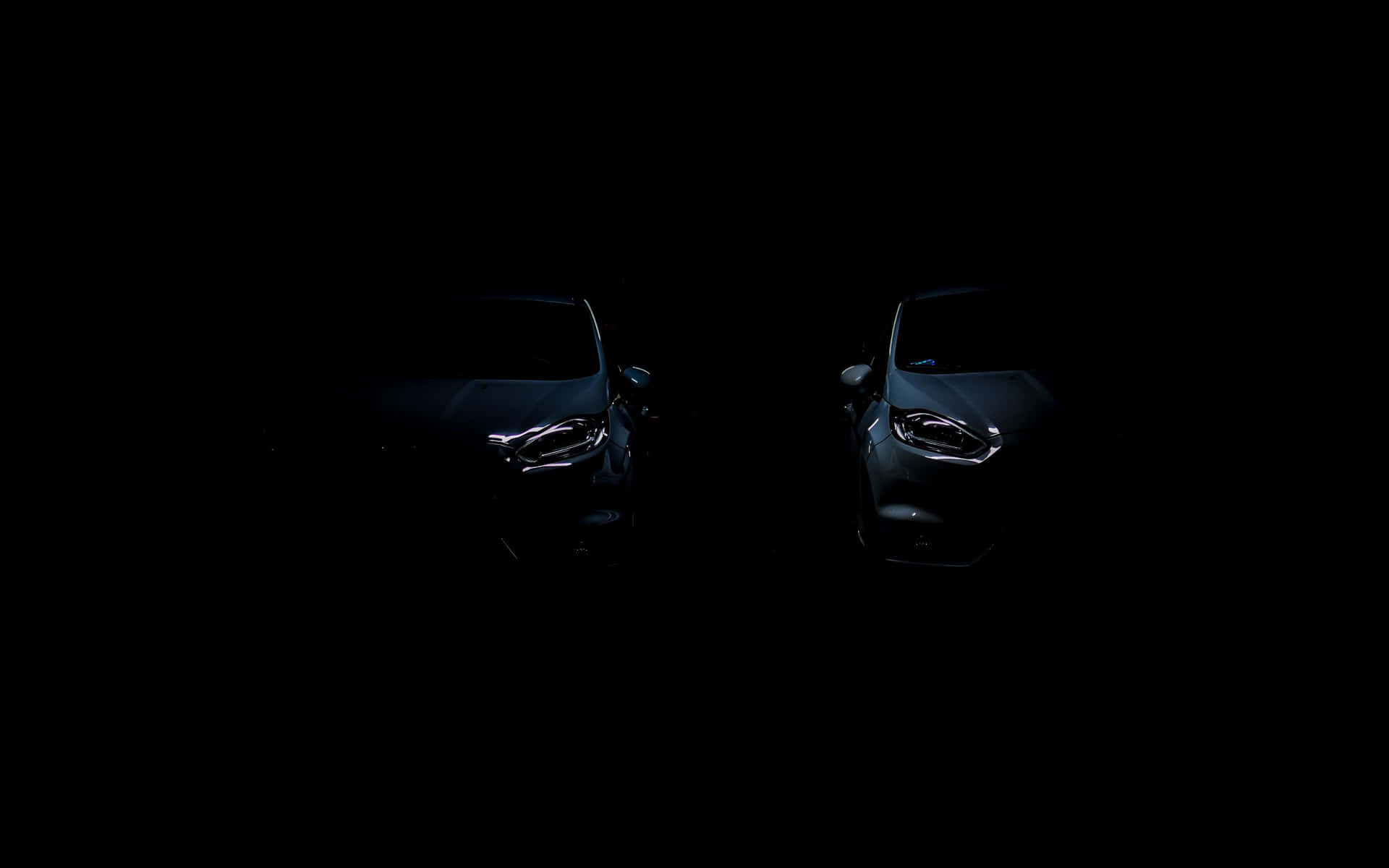 Black Car 4k Ford Fushion Dark Place Background