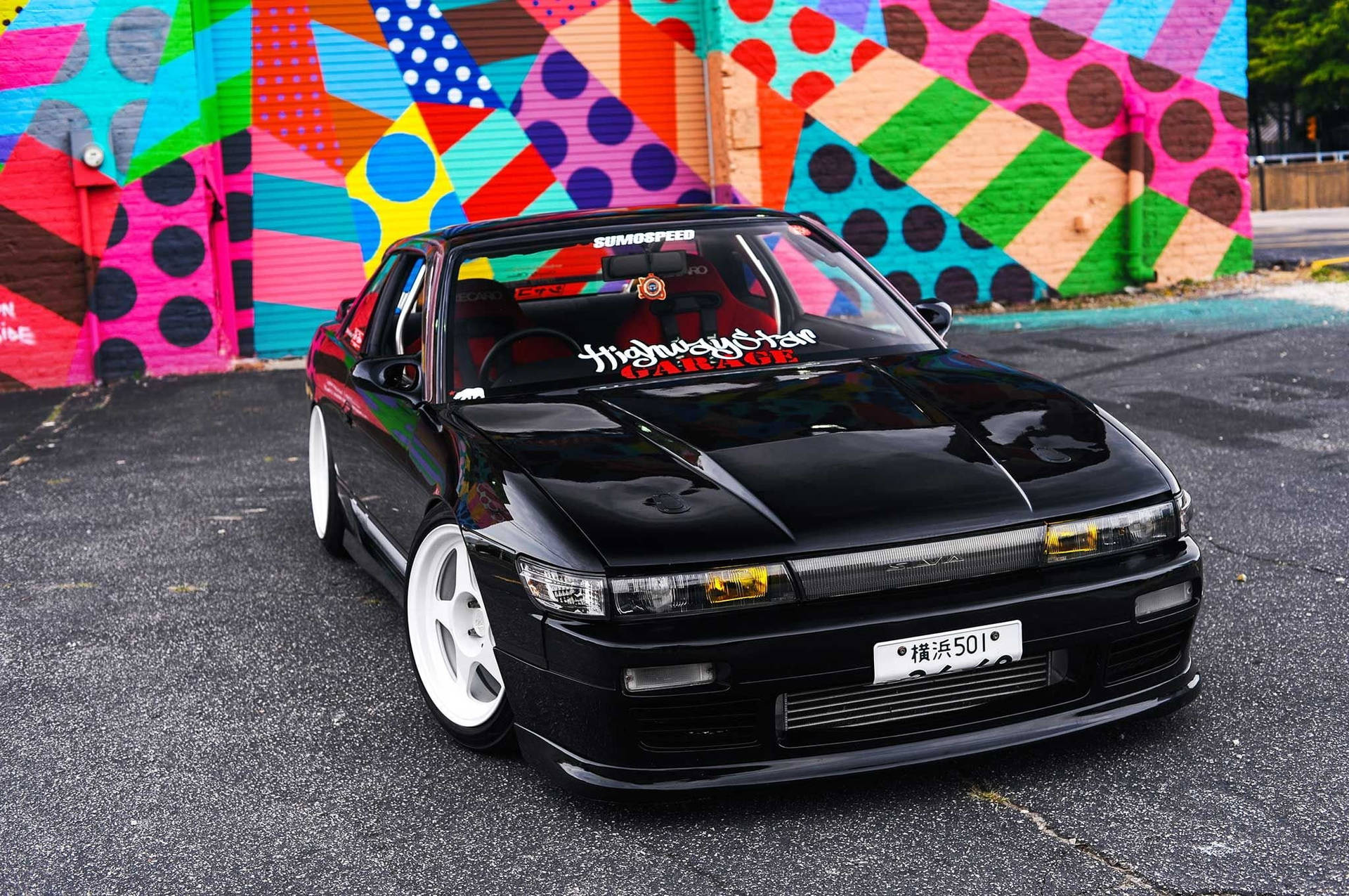 Black Car Hd Colorful Wall