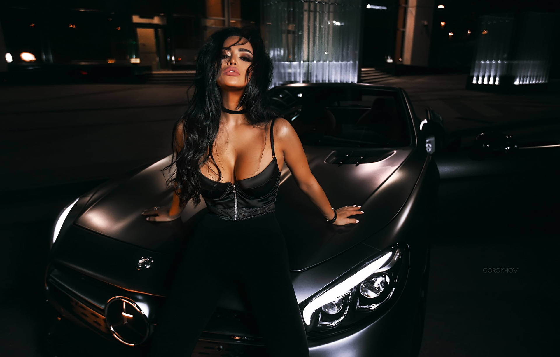 Black Car Hd Sexy Woman