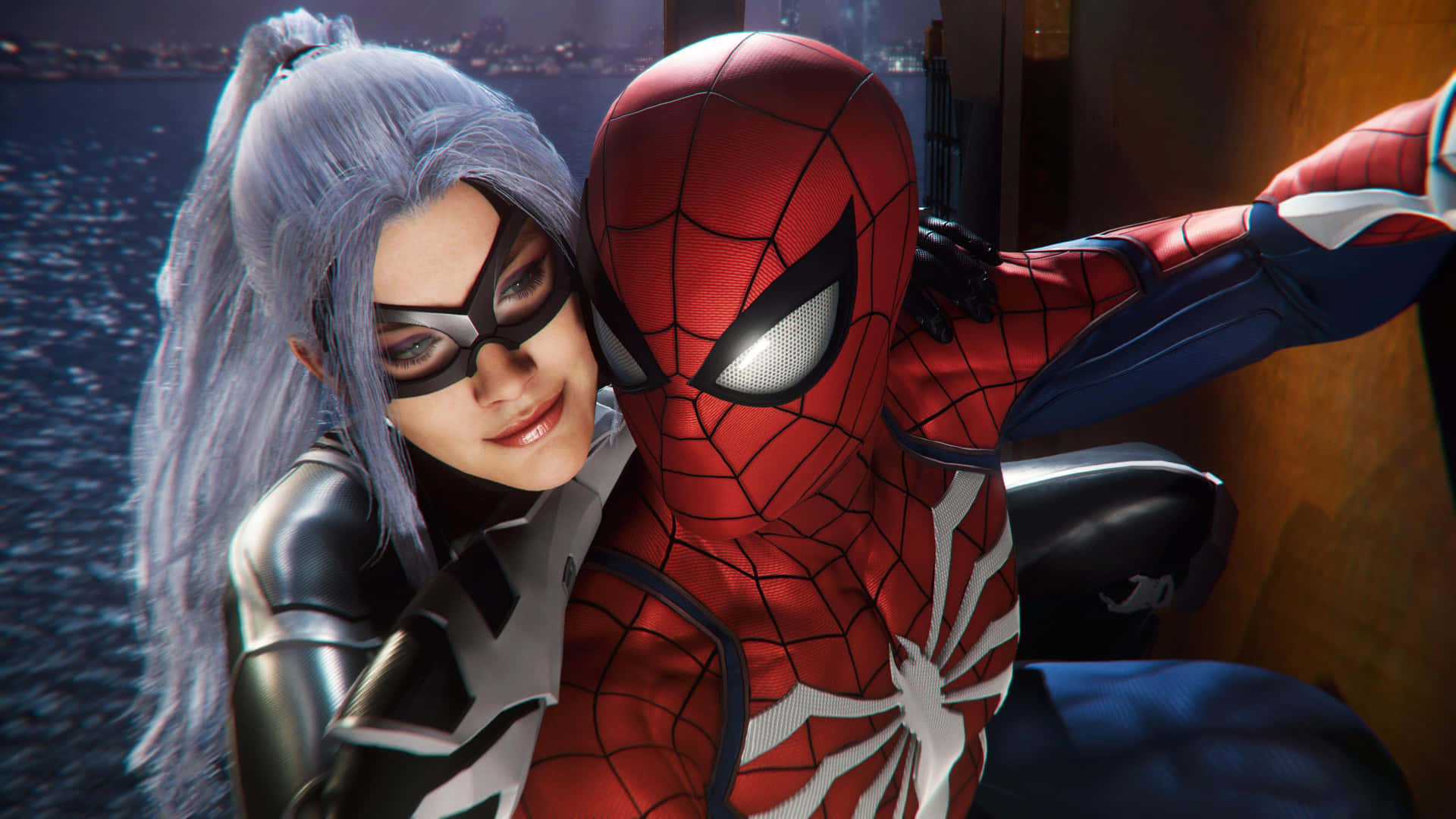 Black Cat Spider Man Pfp Background