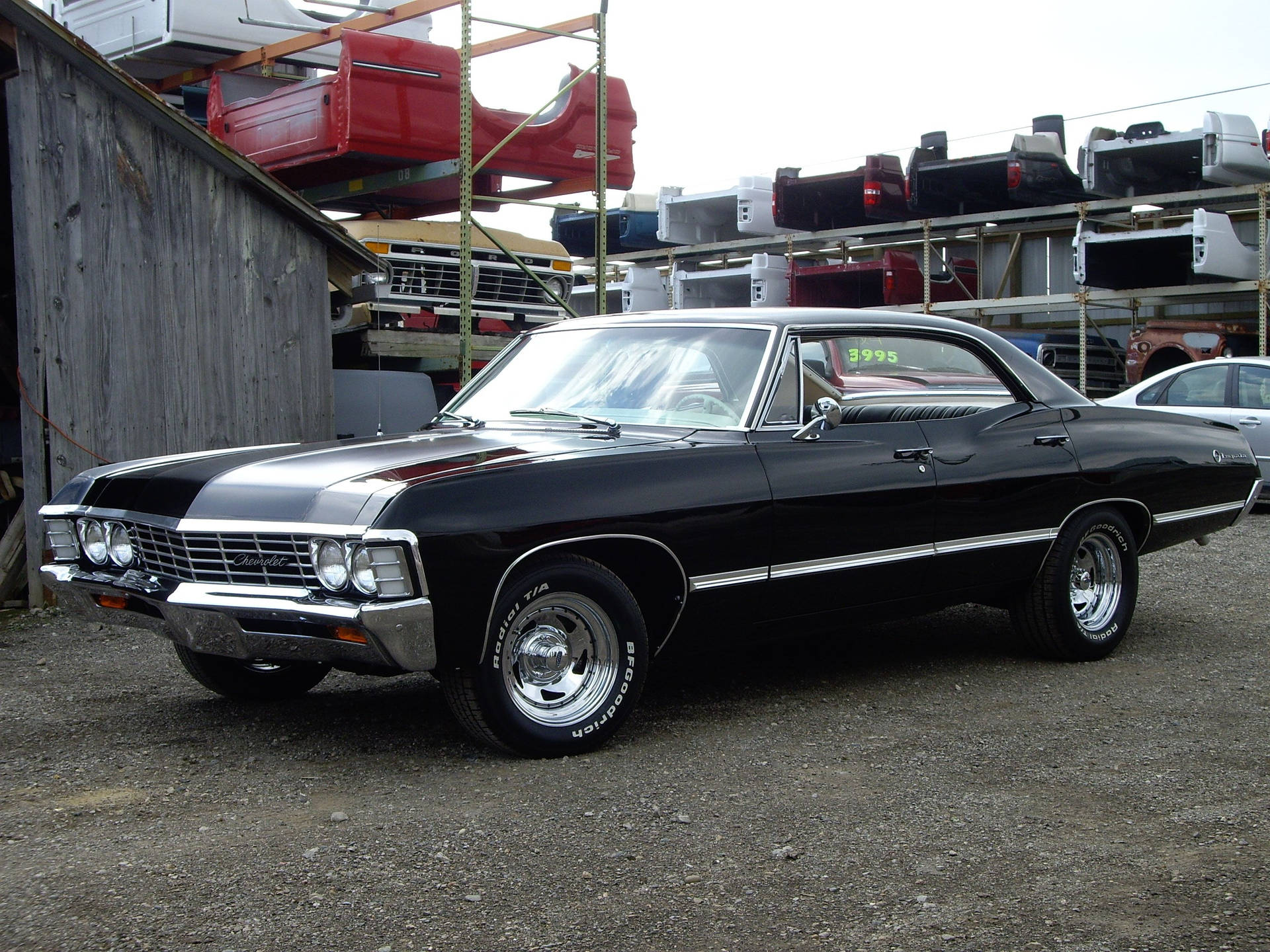 Black Chevrolet Impala 1967 Background