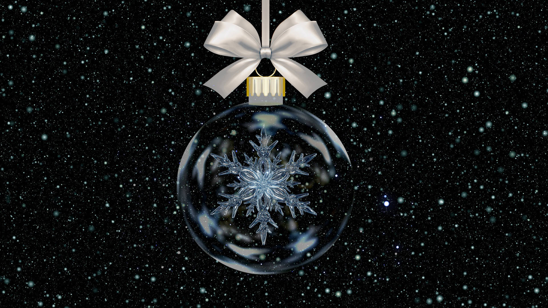 Black Christmas Snowflake