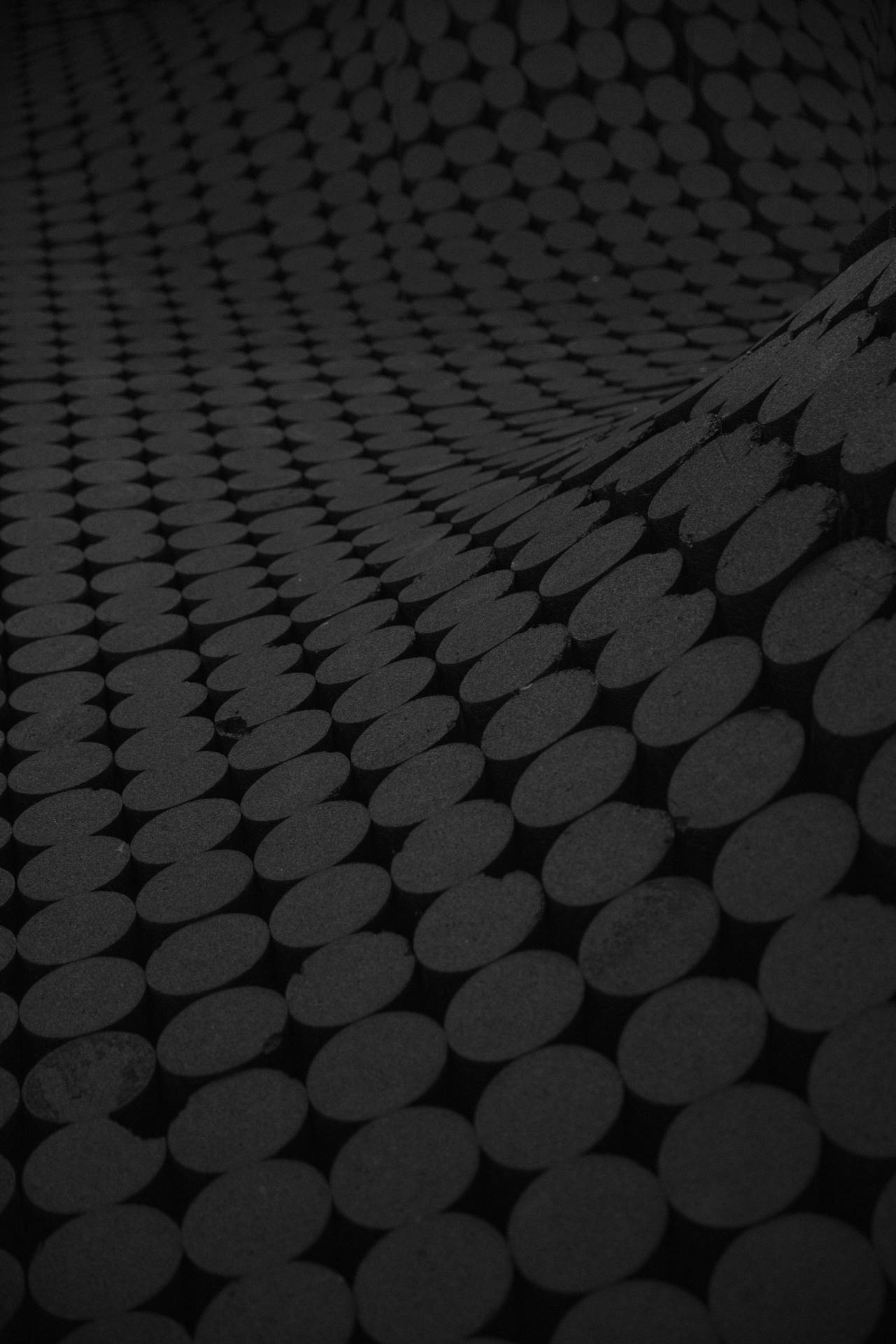 Black Circles Aesthetic Pattern Background