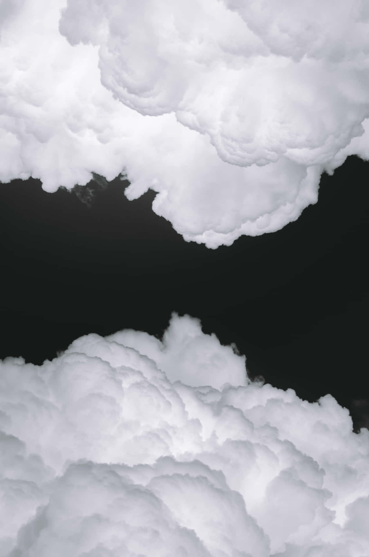 Black Clouds Forming A Silhouette Background