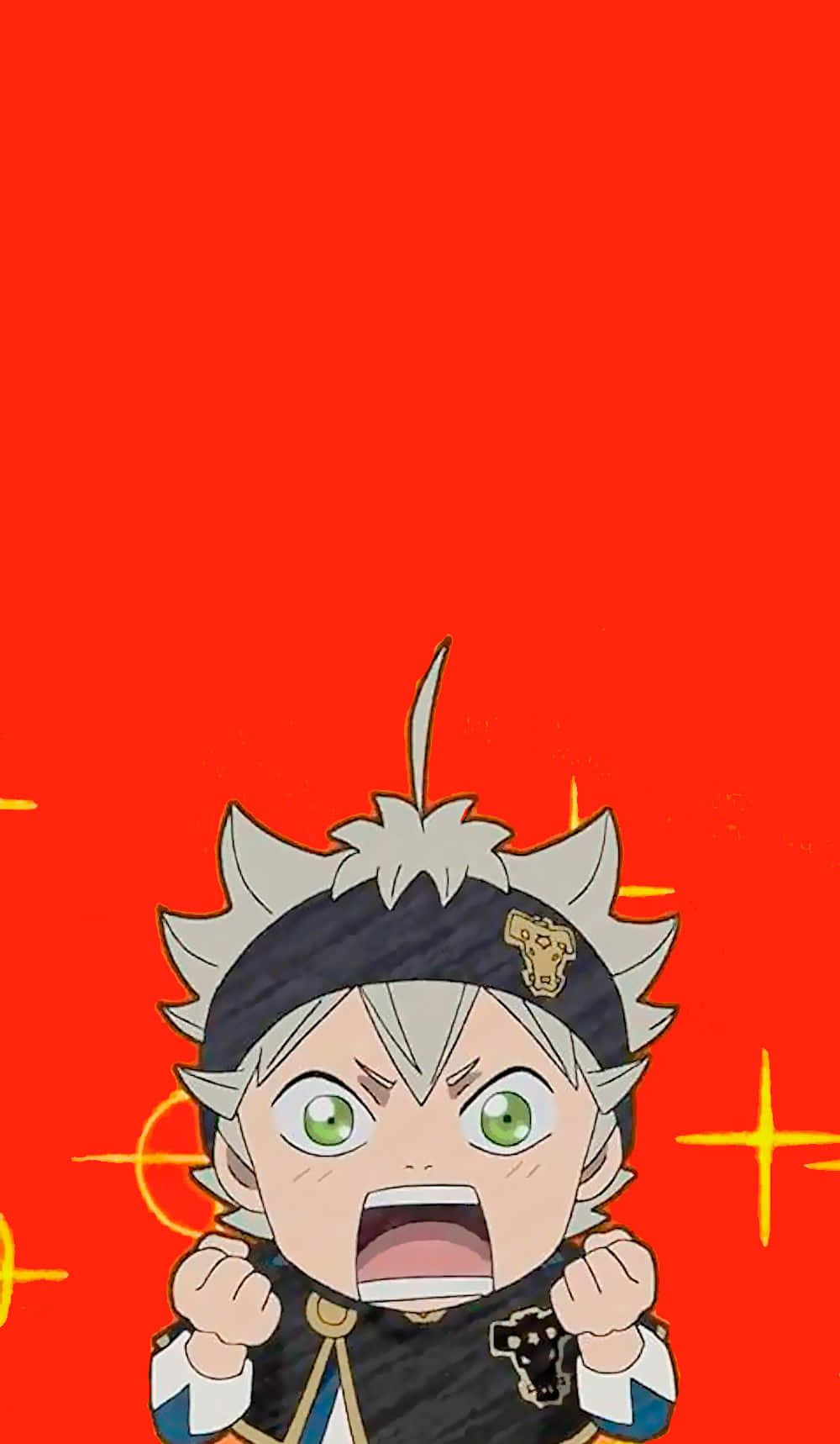 Black Clover Asta Chibi Iphone Background
