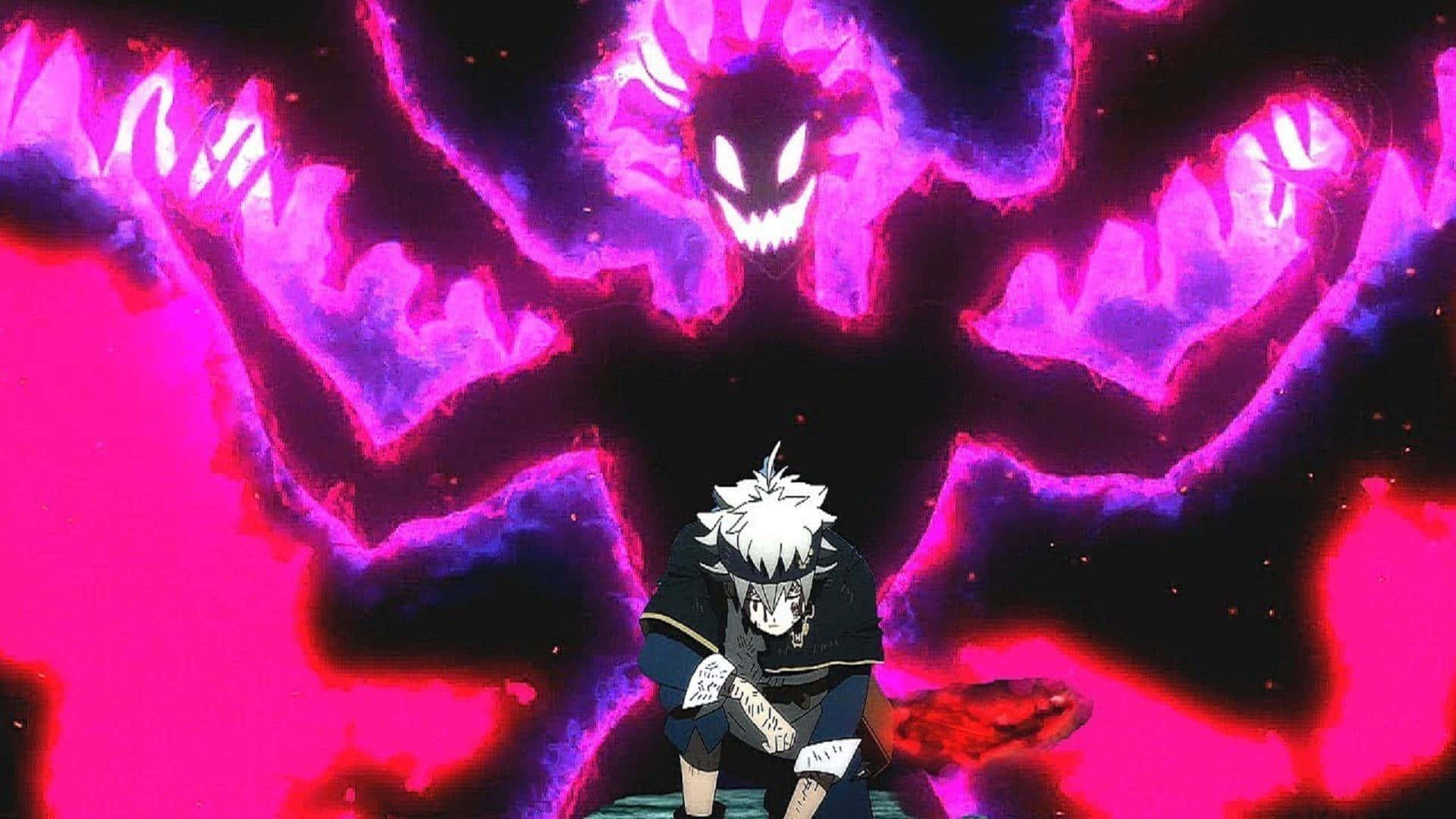 Black Clover Asta Demon Unleashes Its Powerful Magic To Fight Against Evil. Background