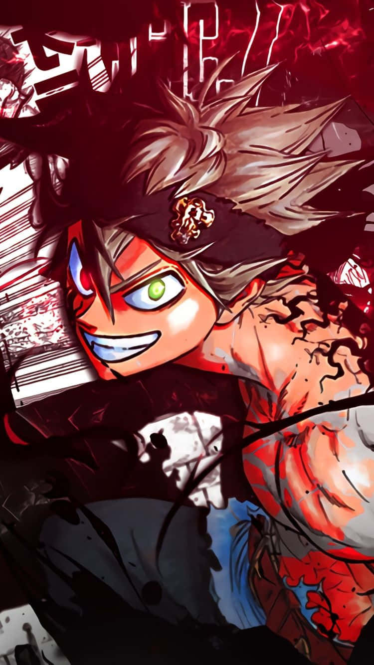 Black Clover Asta Menacing Look Iphone Background