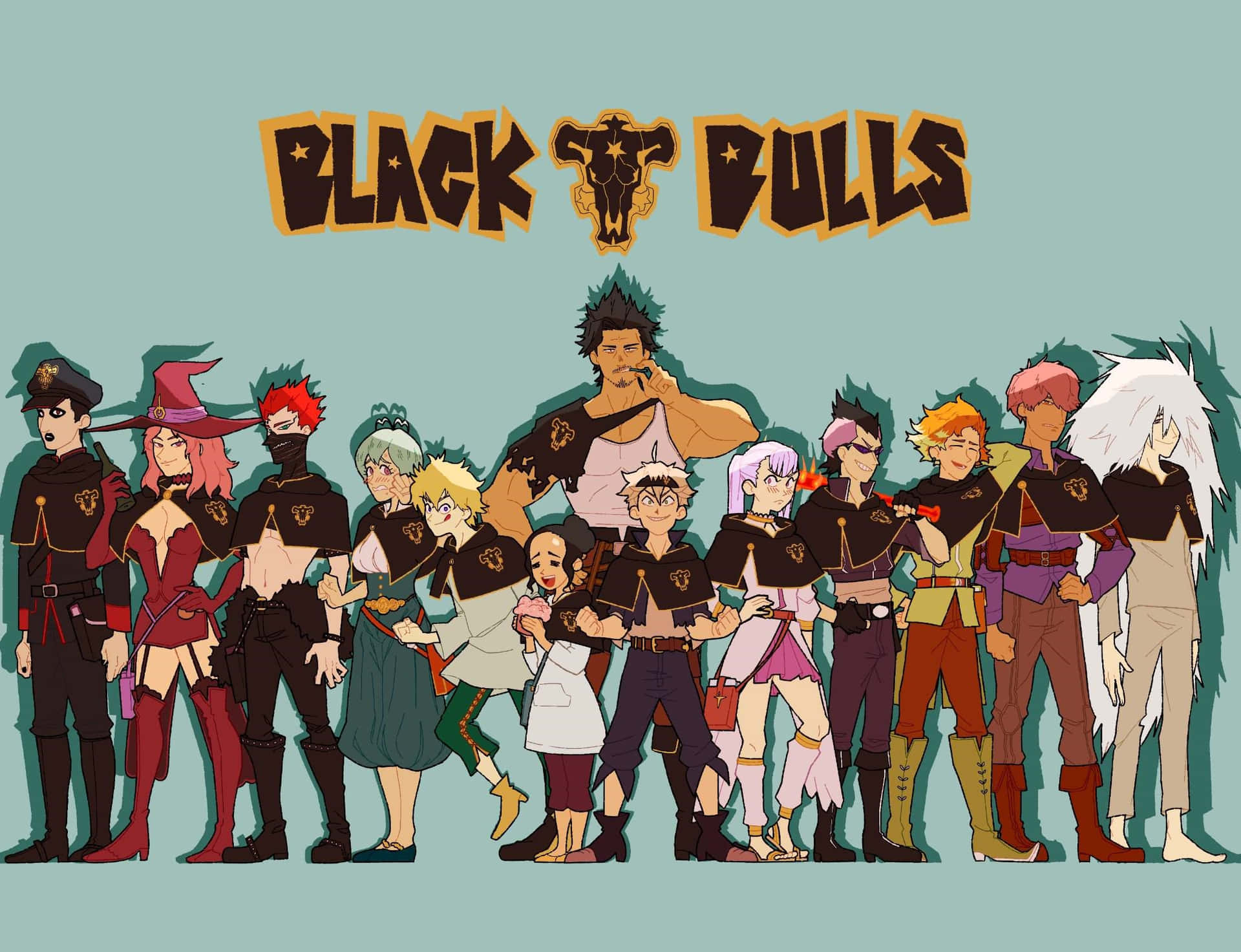 Black Clover Black Bull Group Background