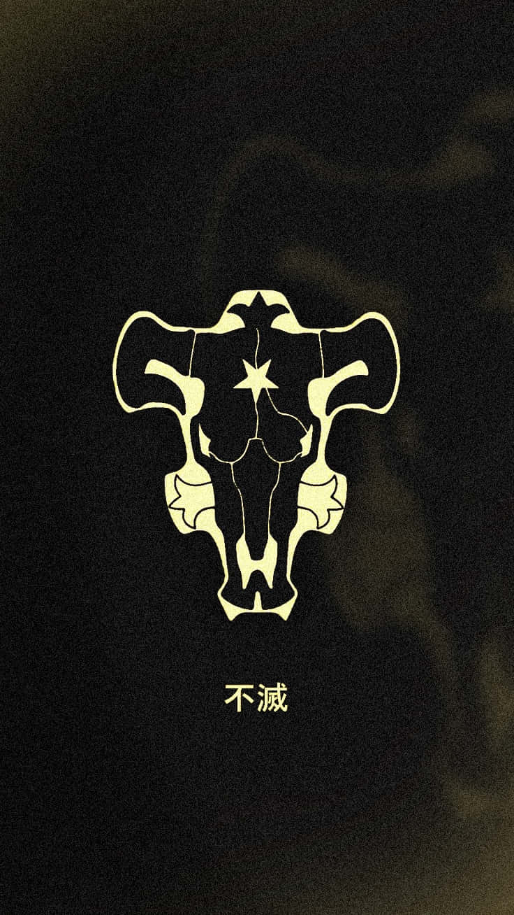 Black Clover Black Bull Symbol Background