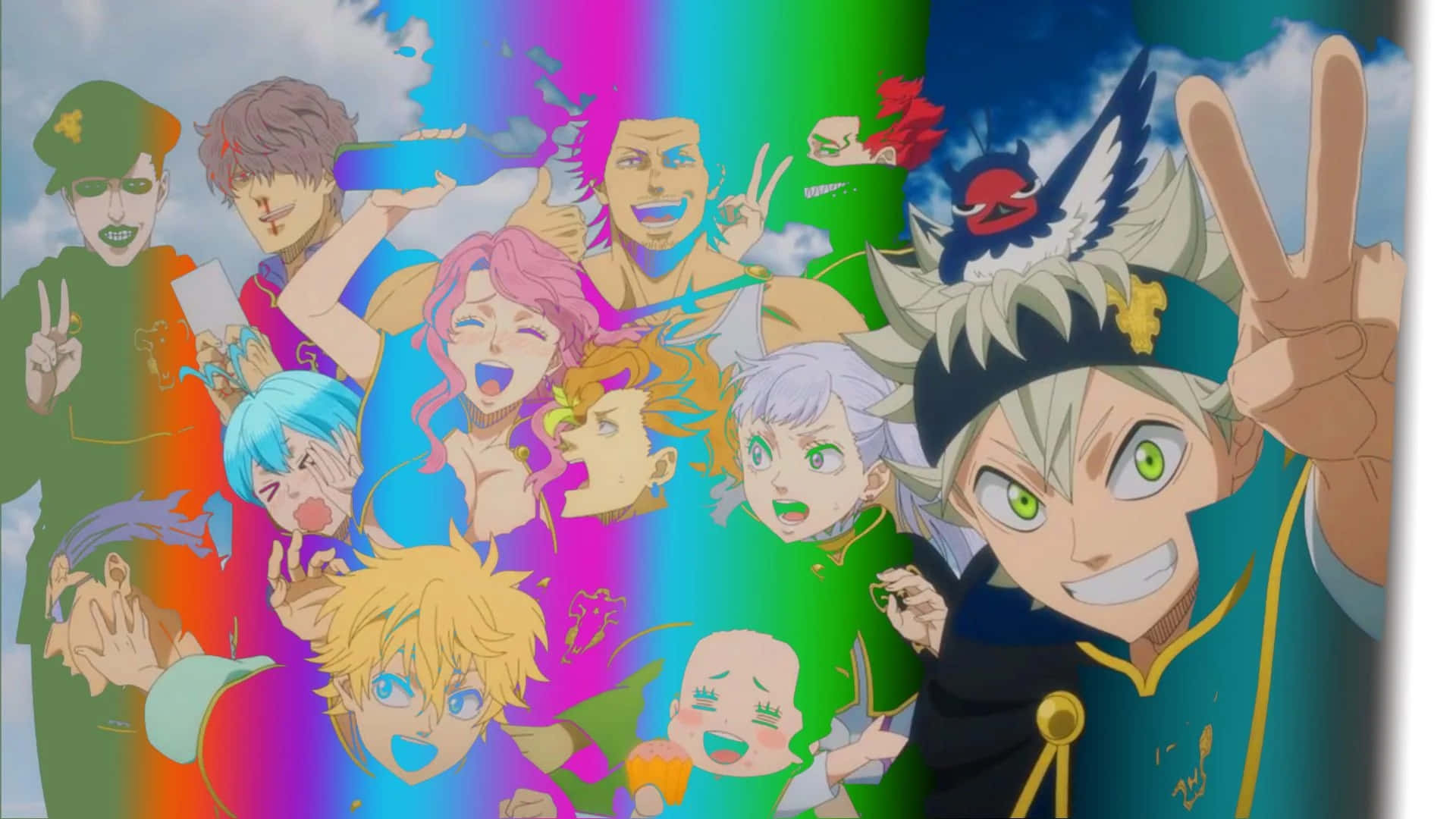 Black Clover Black Bull Team Celebration Background