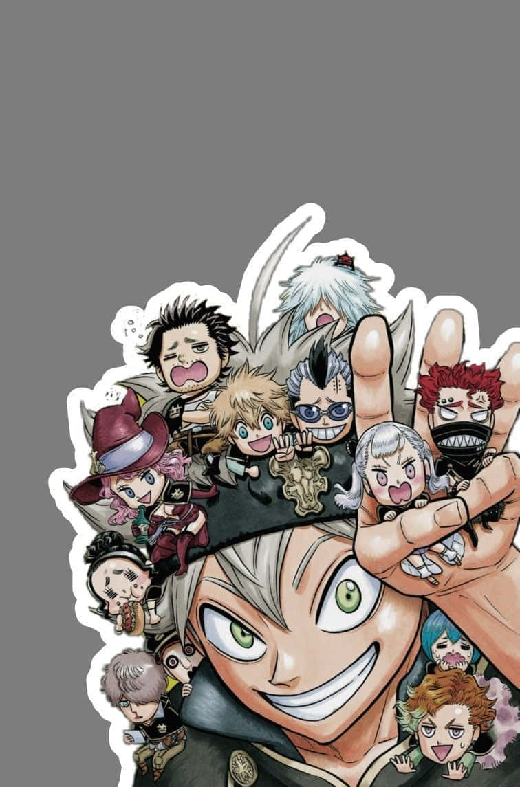 Black Clover Chibi Art Iphone Background