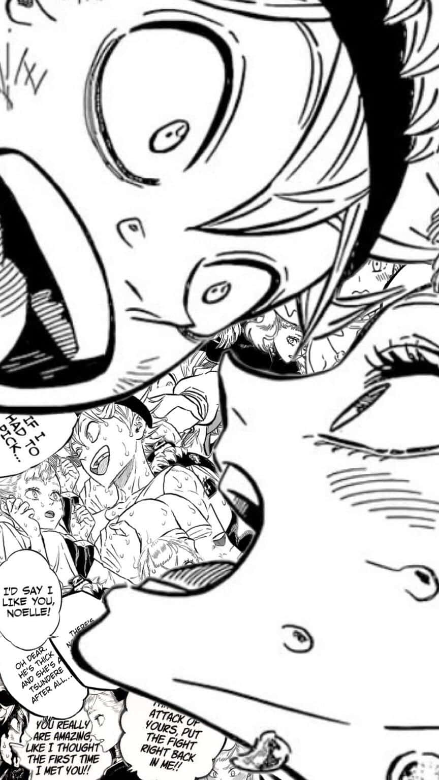 Black Clover Doodle Iphone Background