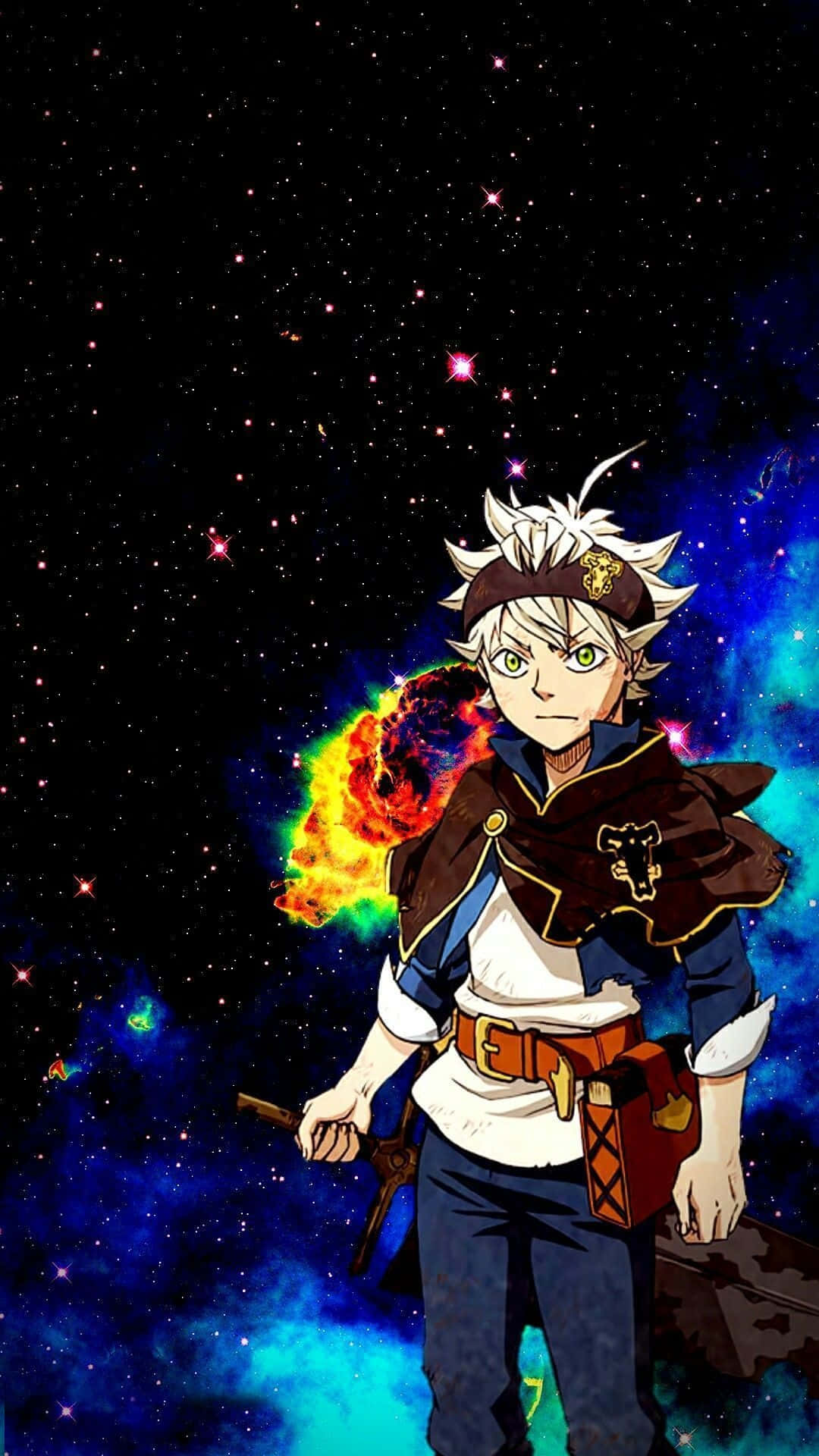 Black Clover Galaxy Iphone Background