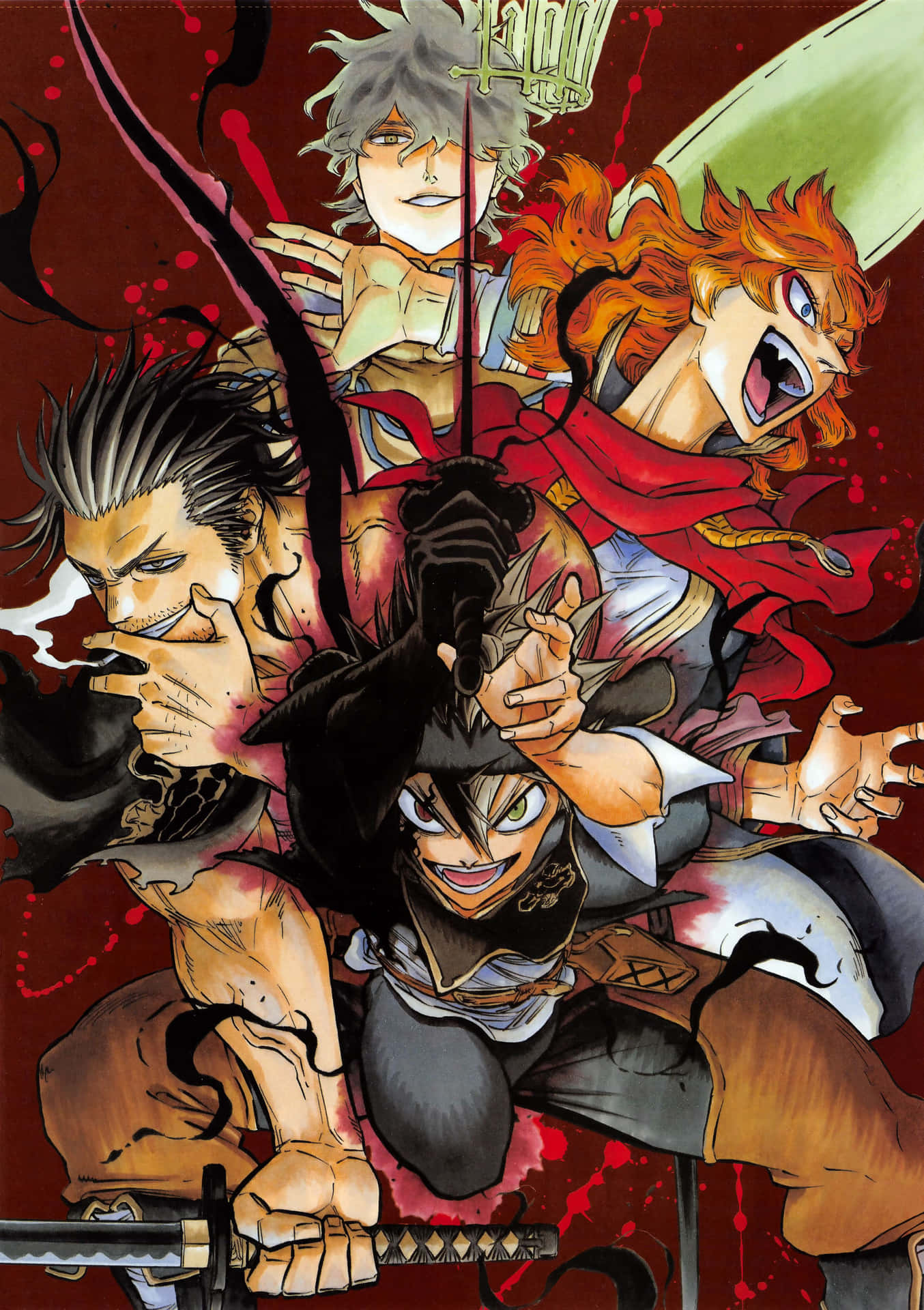 Black Clover Poster Iphone Background