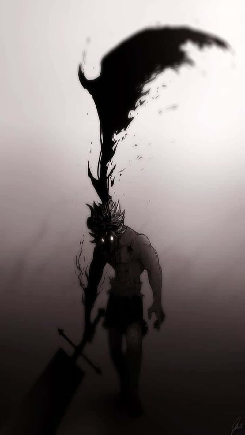 Black Clover's Asta Unleashed Indemon Form Background