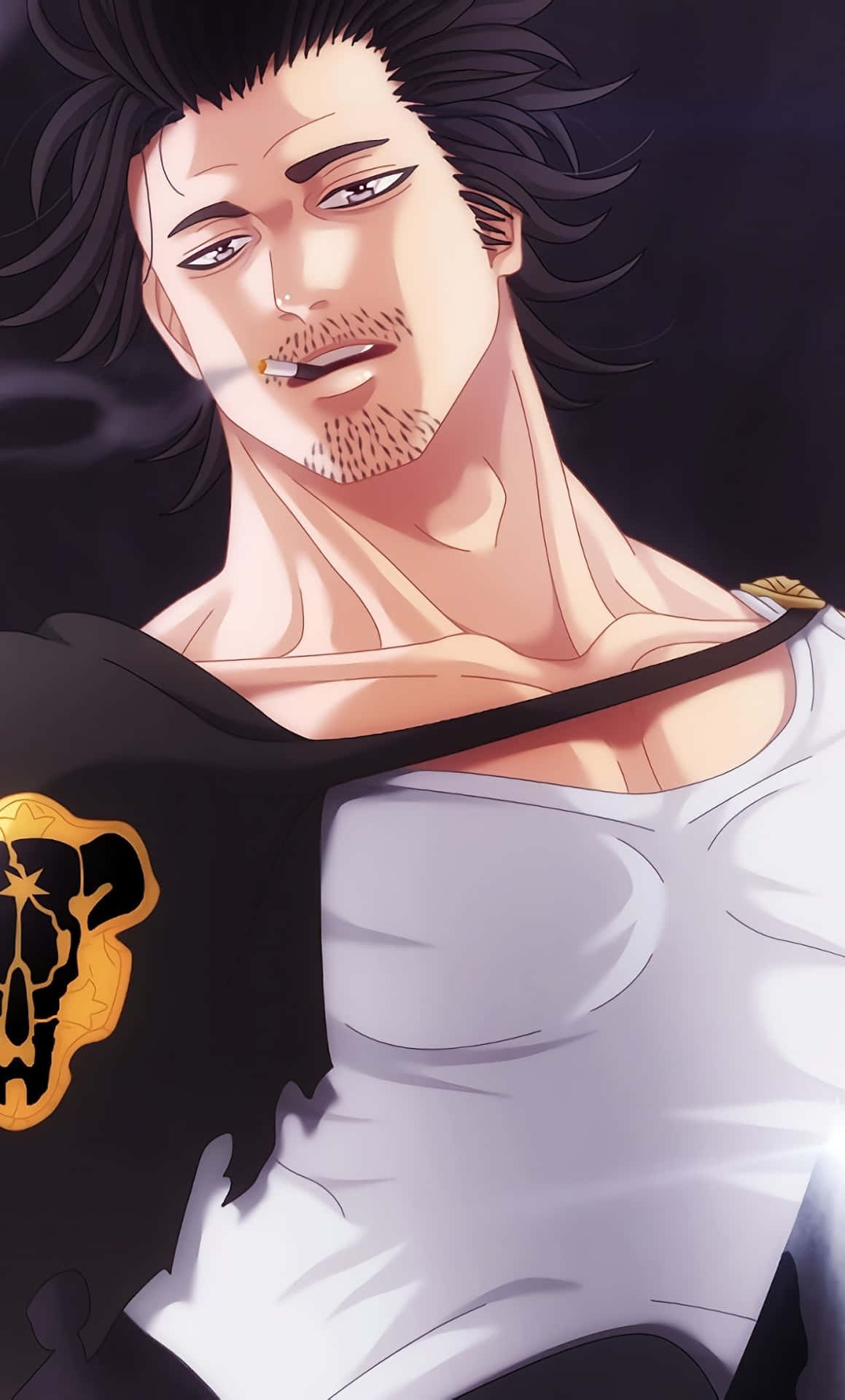 Black Clover Yaki Sukehiro Smoking Iphone Background
