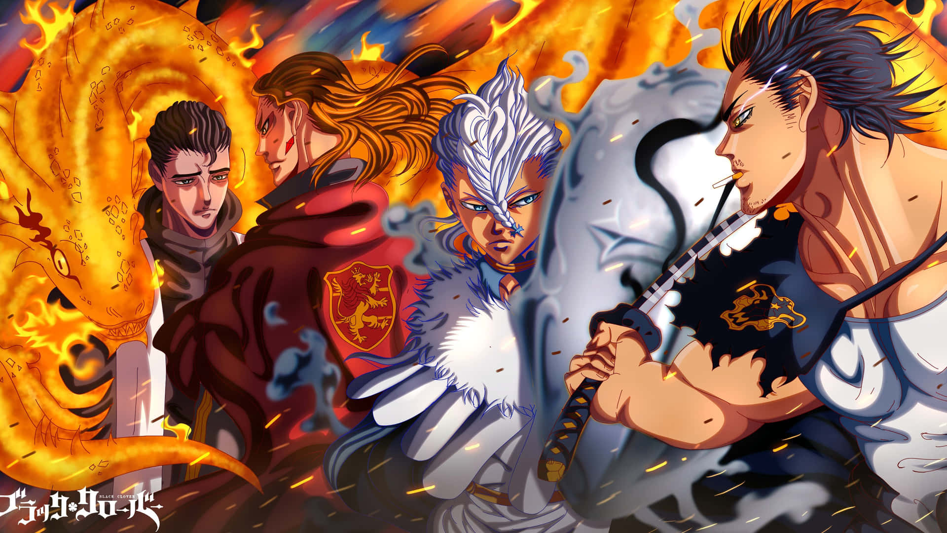 Black Clover Yami, Nozel, Damnatio, Fuegoleon