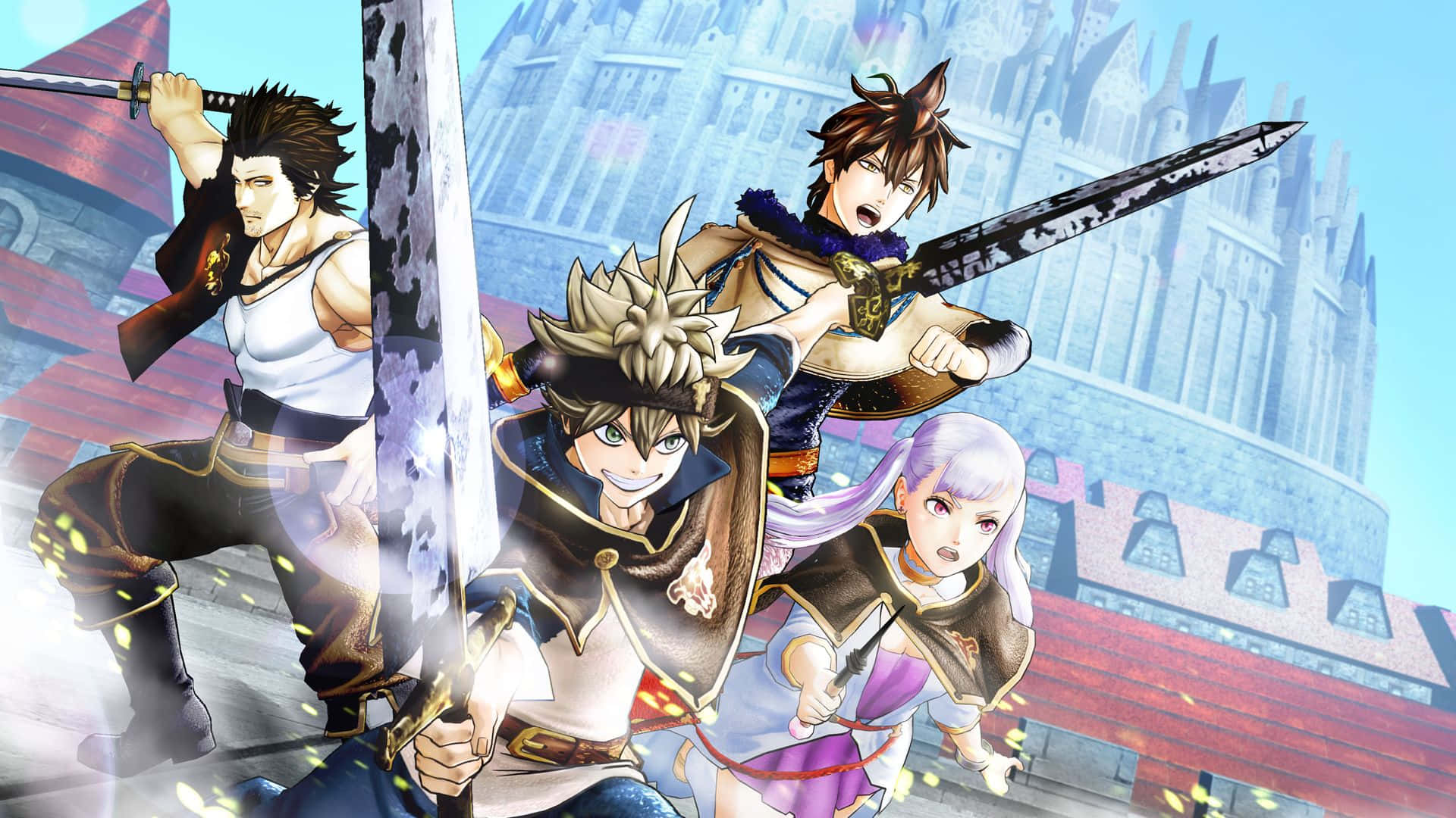 Black Clover Yuno And Black Bull's Team Background