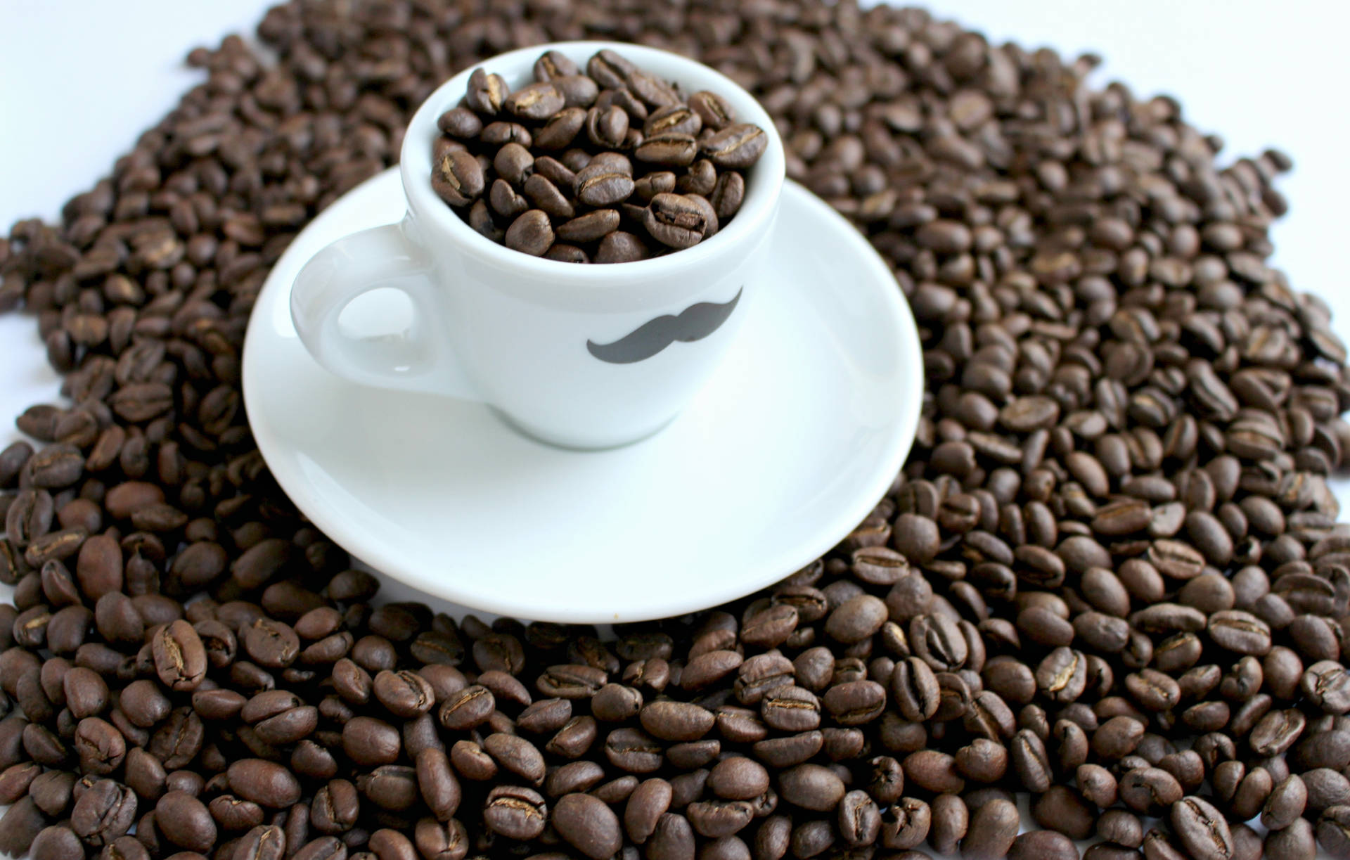 Black Coffee Beans Background