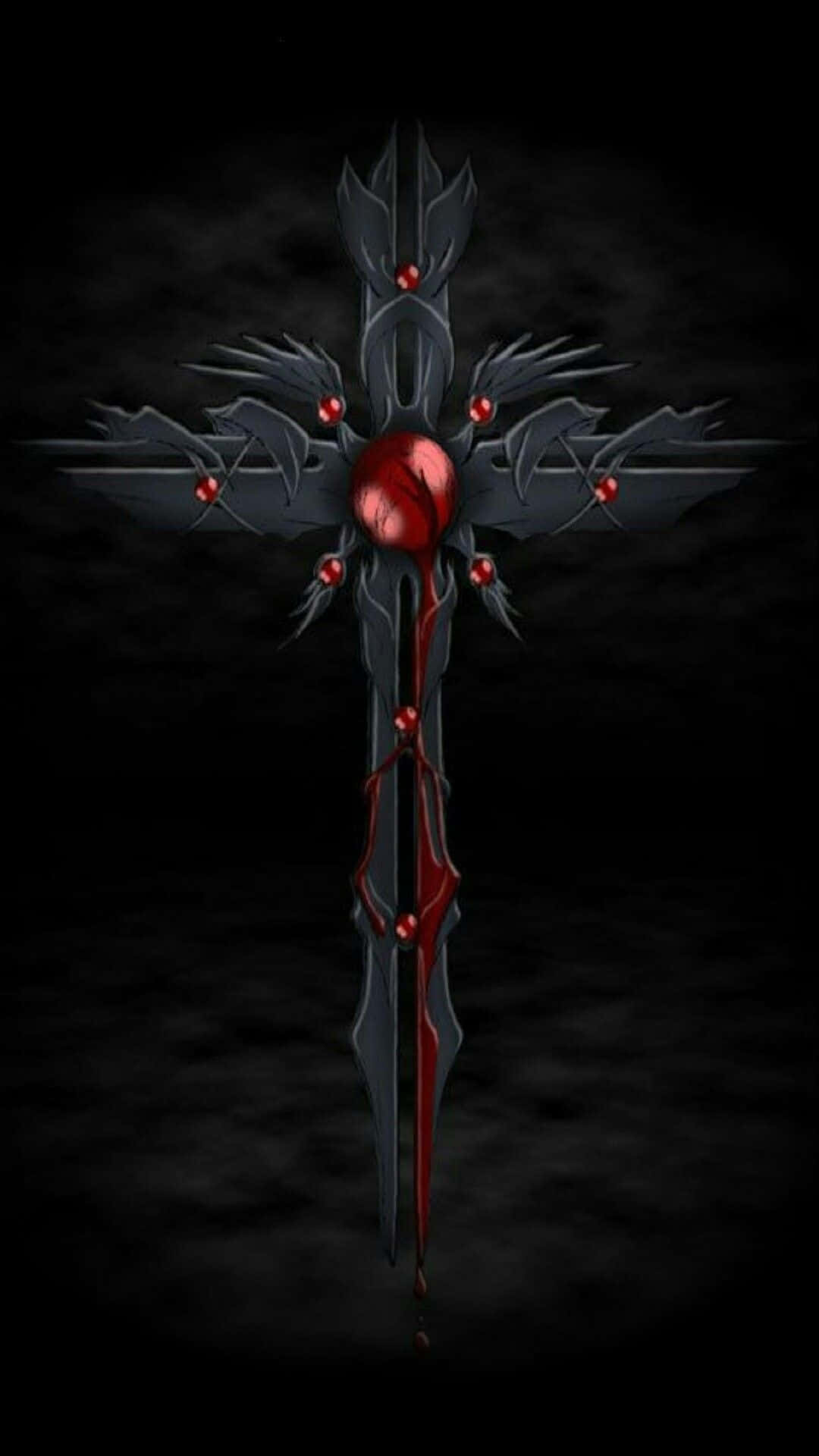 'black Cross - A Symbol Of Faith' Background