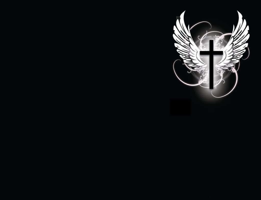 Black Cross Powerpoint Background