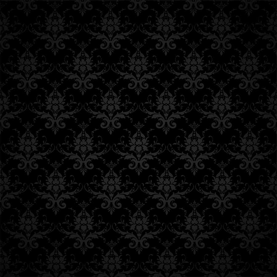 Black Damask Wallpaper Vector Background