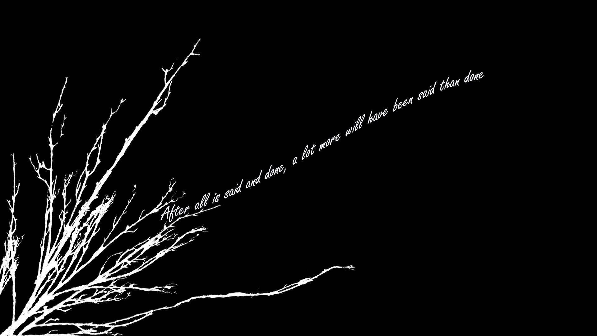 Black Deep Quotes Aesthetic Tumblr And Laptop Background