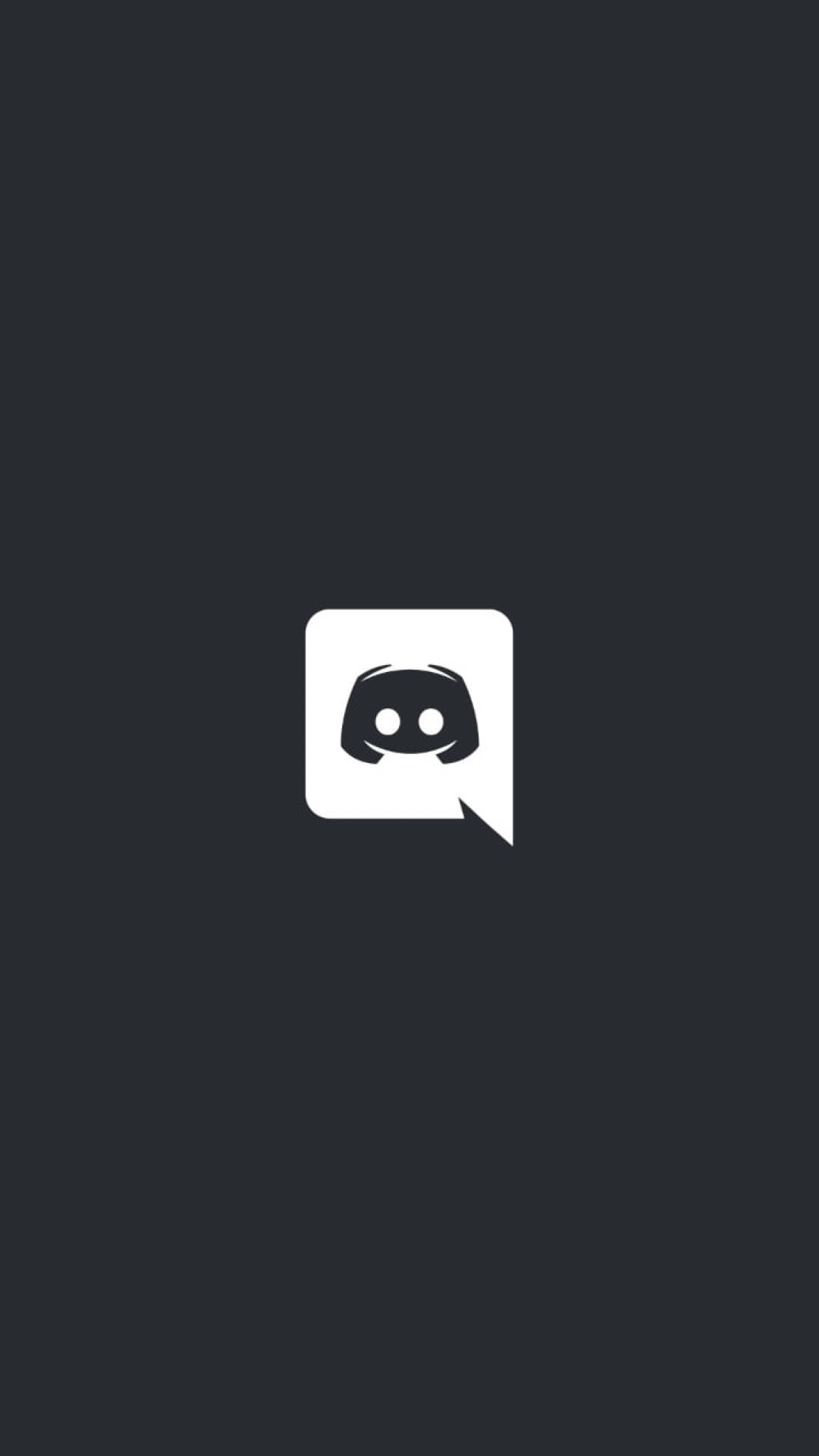 Black Discord Chat Logo Background