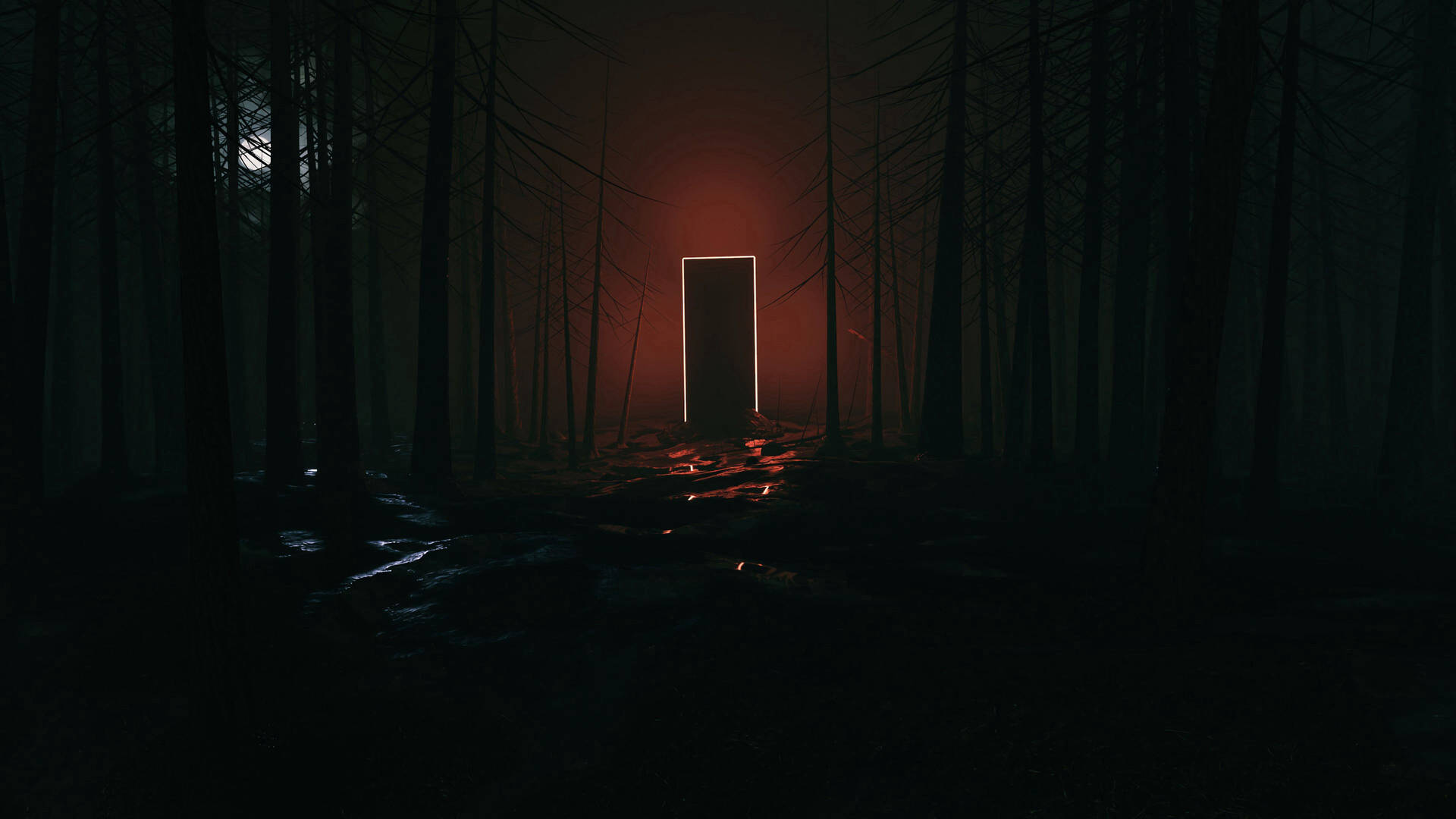 Black Door Portal Background