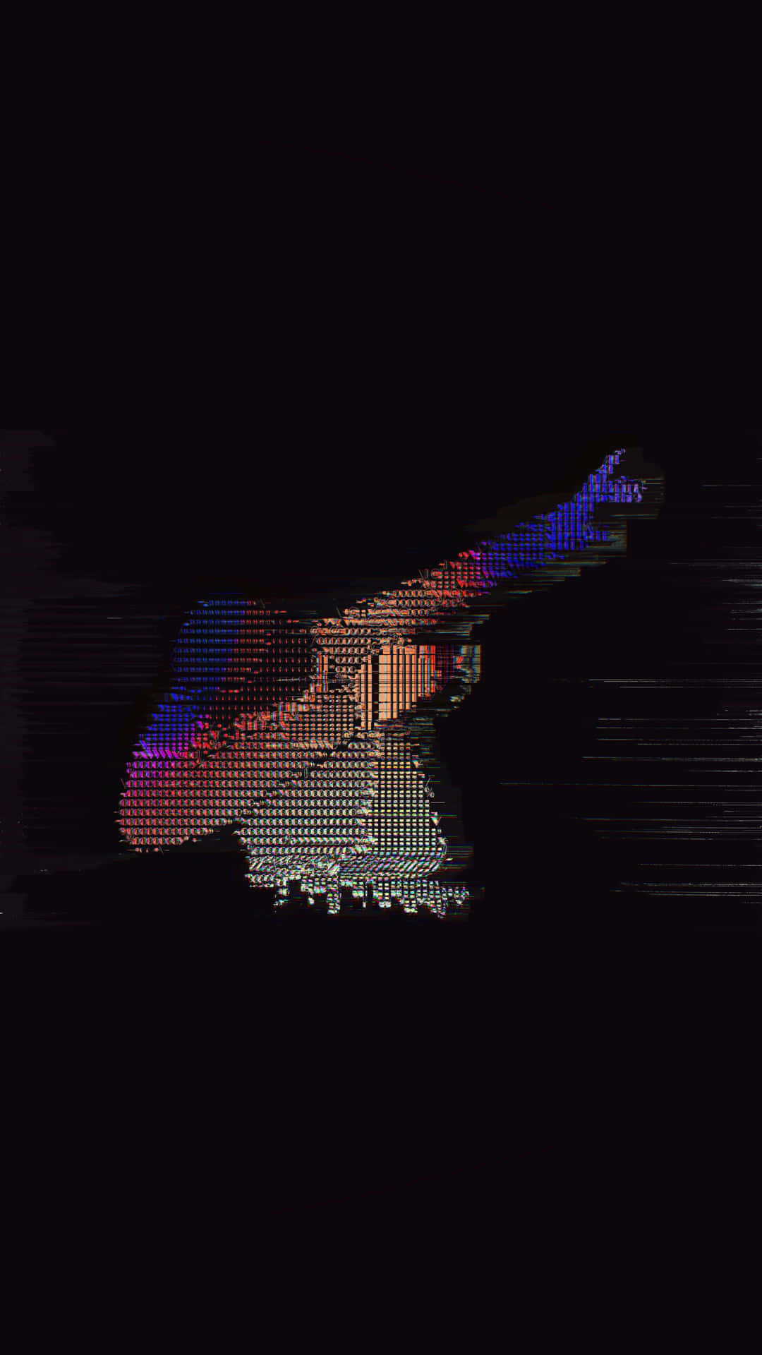 Black Dope Glitch Background
