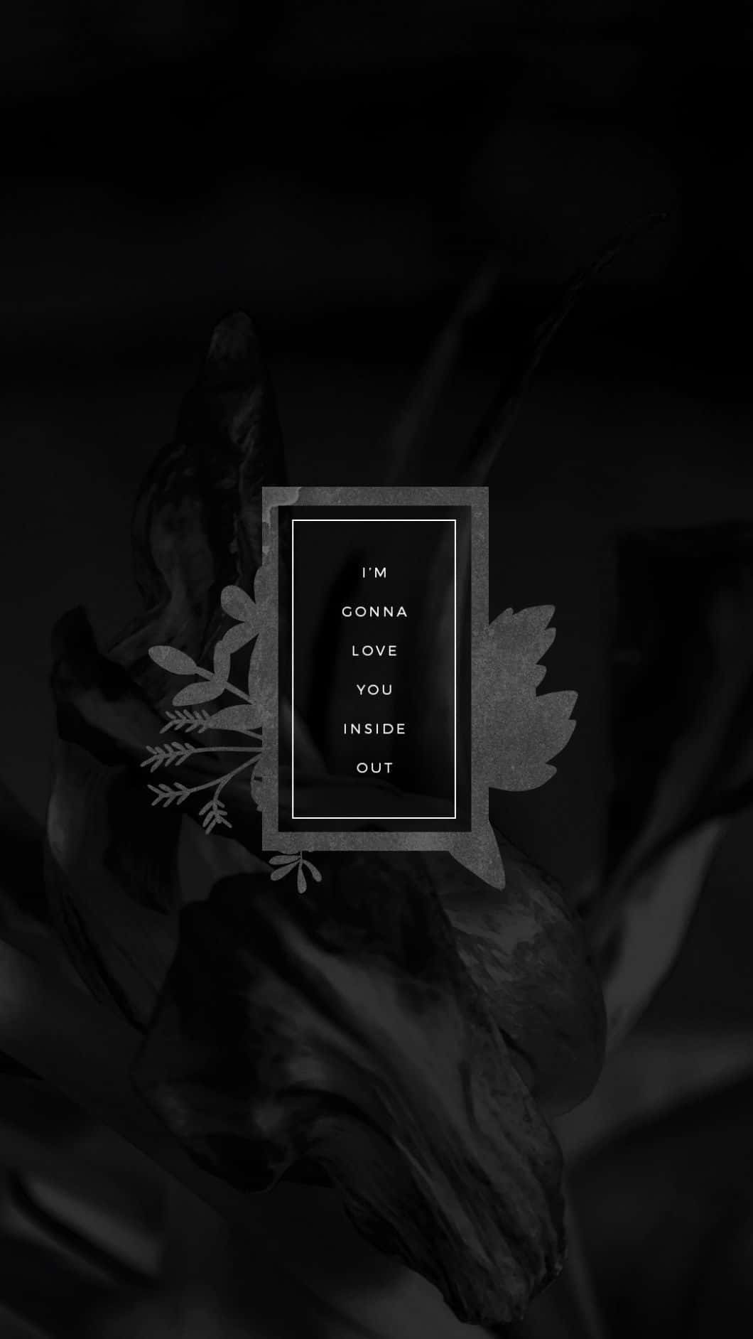 Black Dope Love Quote Background