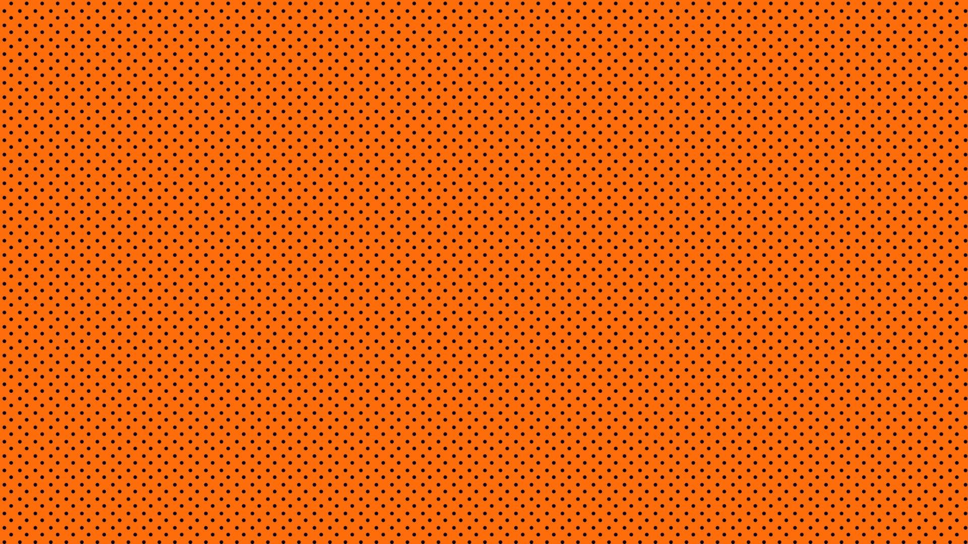 Black Dots On An Orange Background Background